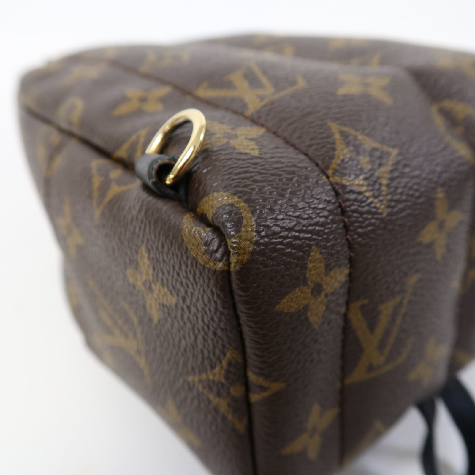 LOUIS VUITTON Monogram Palm Springs Mini金扣背包啡色
