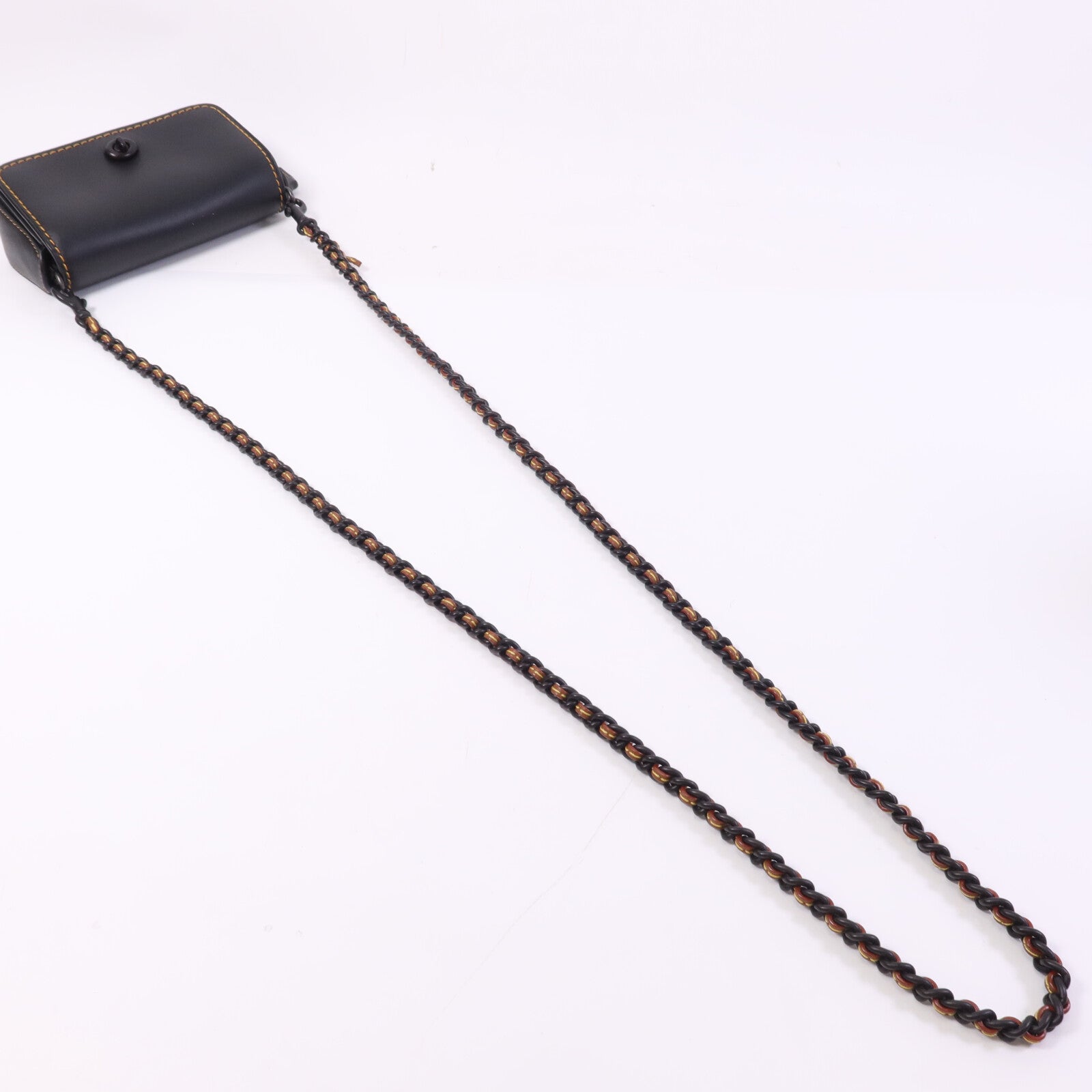 COACH 牛皮皮革Shoulder Bag鏈帶肩背袋