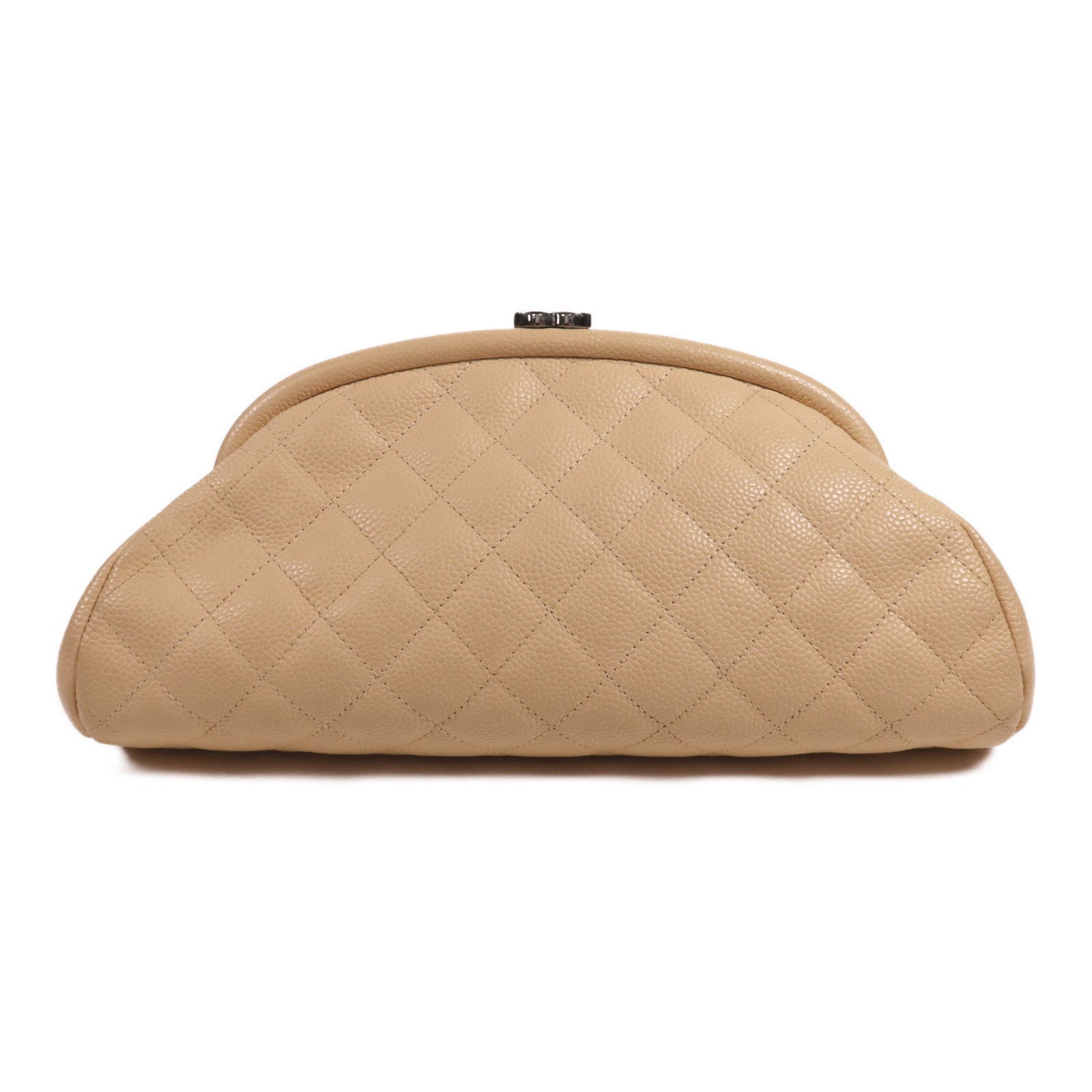 CHANEL 牛皮皮革Timeless Clutch Bag銀扣手拿包