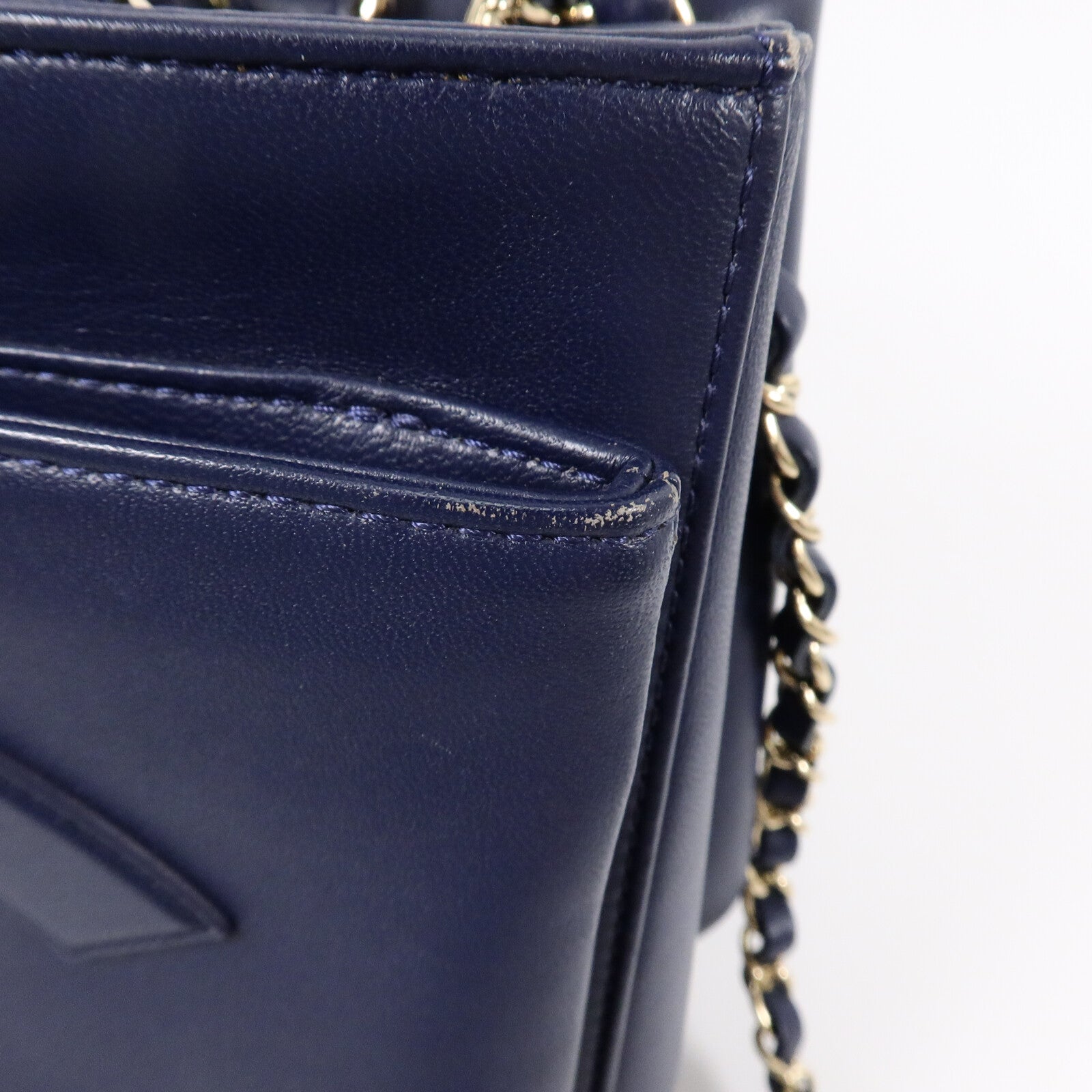 CHANEL 牛皮皮革2 Way Shoulder鏈帶手挽肩背兩用袋