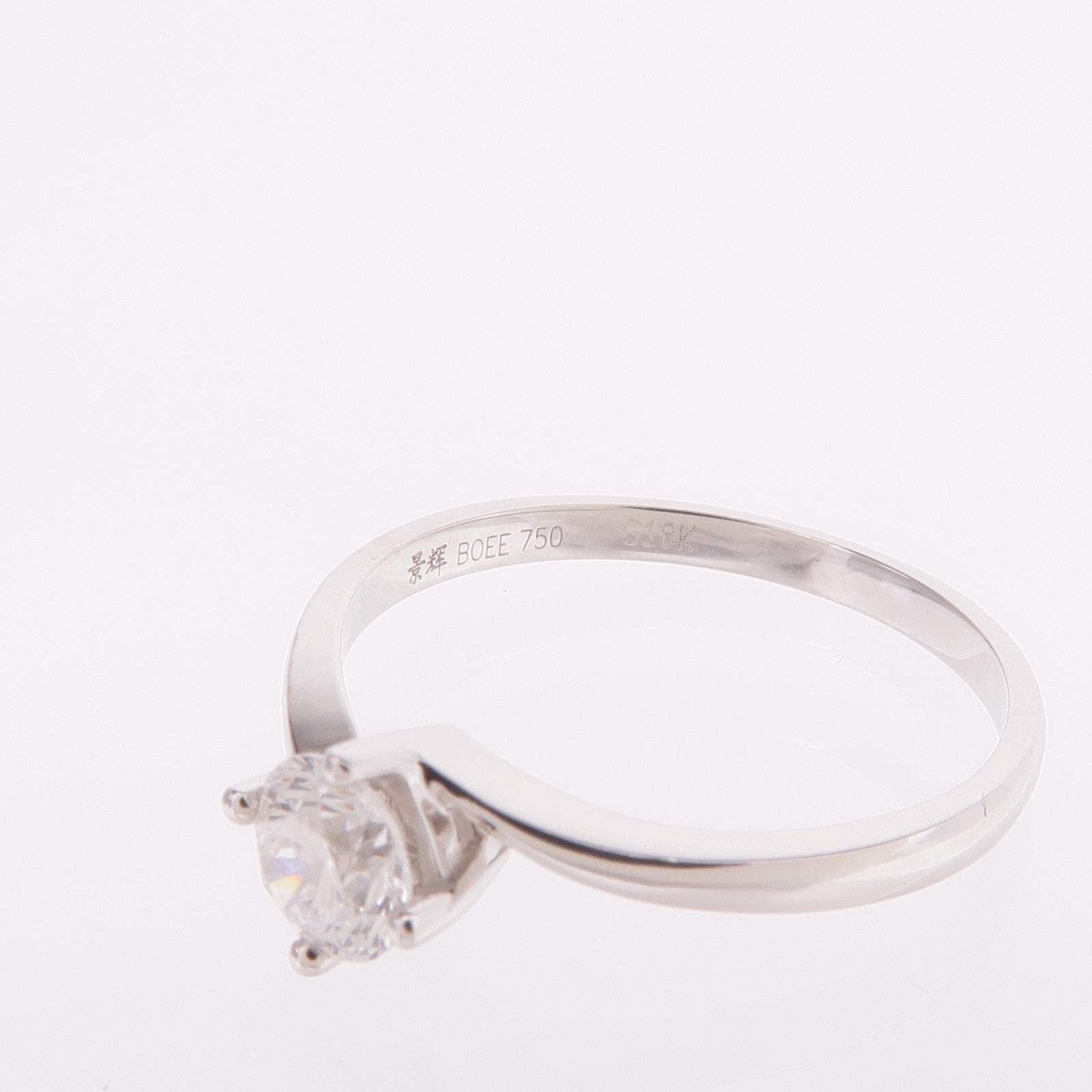 JEWELRY 【激減優惠】18K白金Diamond Ring鑽石戒指US#6