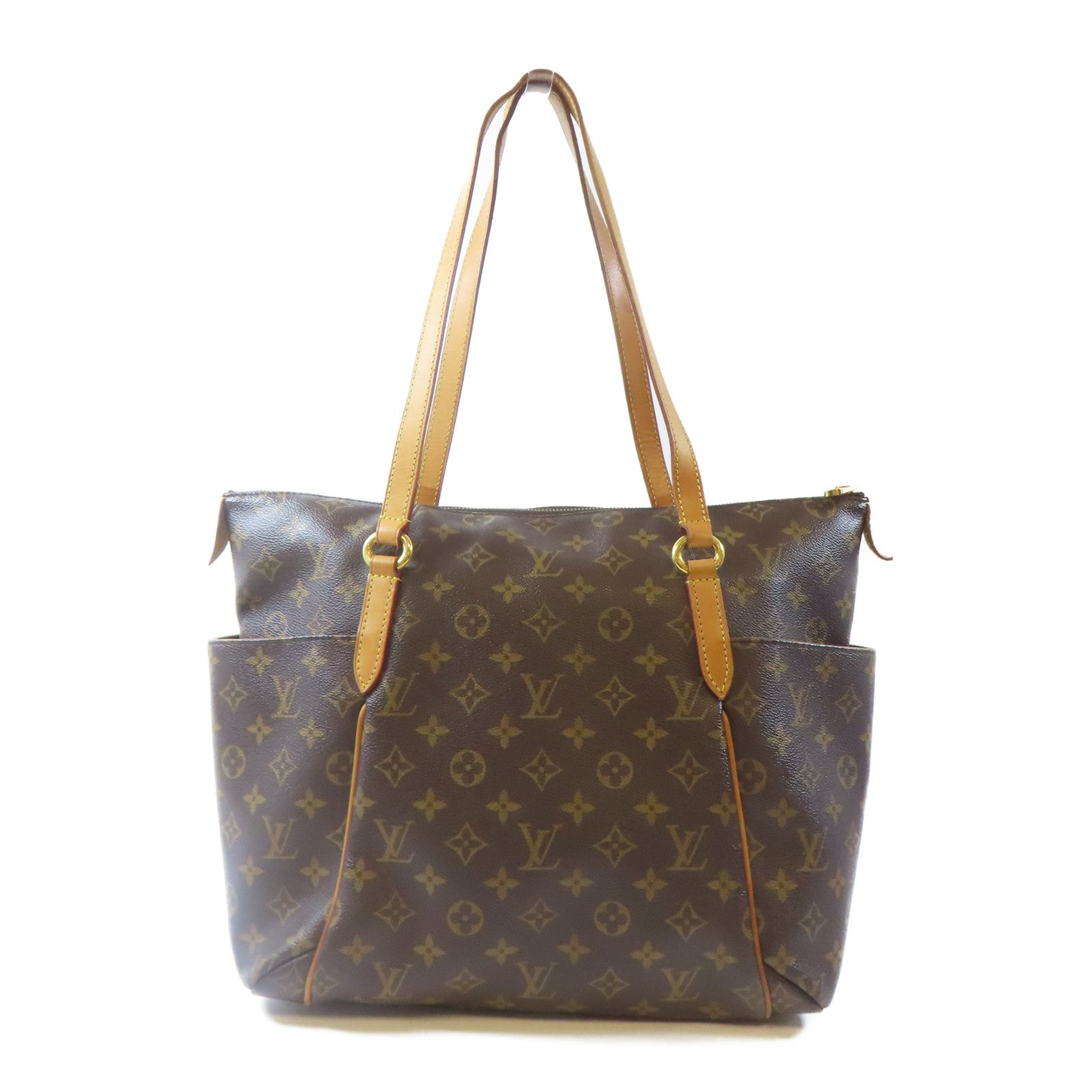 LOUIS VUITTON 【激減優惠】Monogram Totally MM金扣肩背袋啡色
