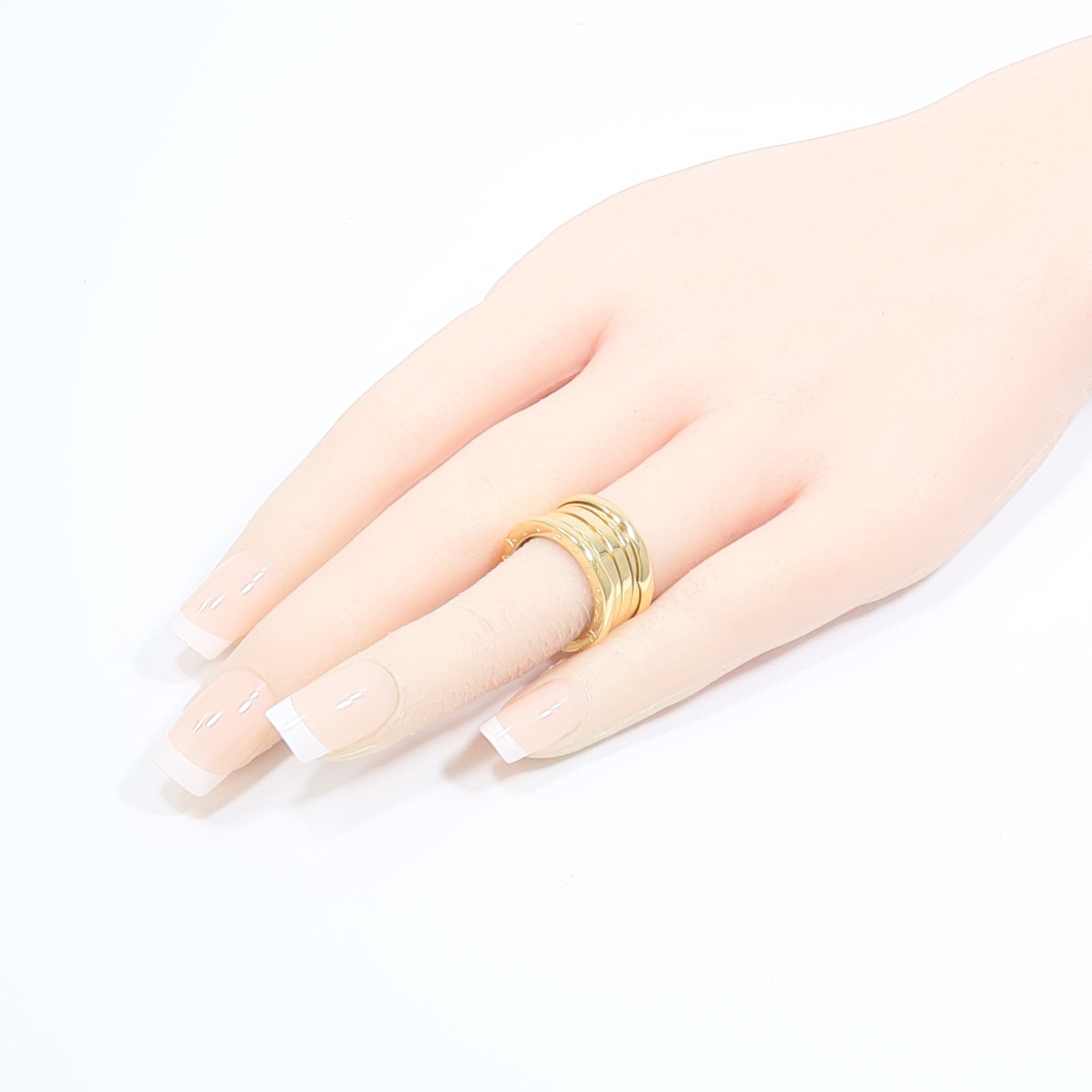 BVLGARI 18K黃金B-zero1 3 Band戒指