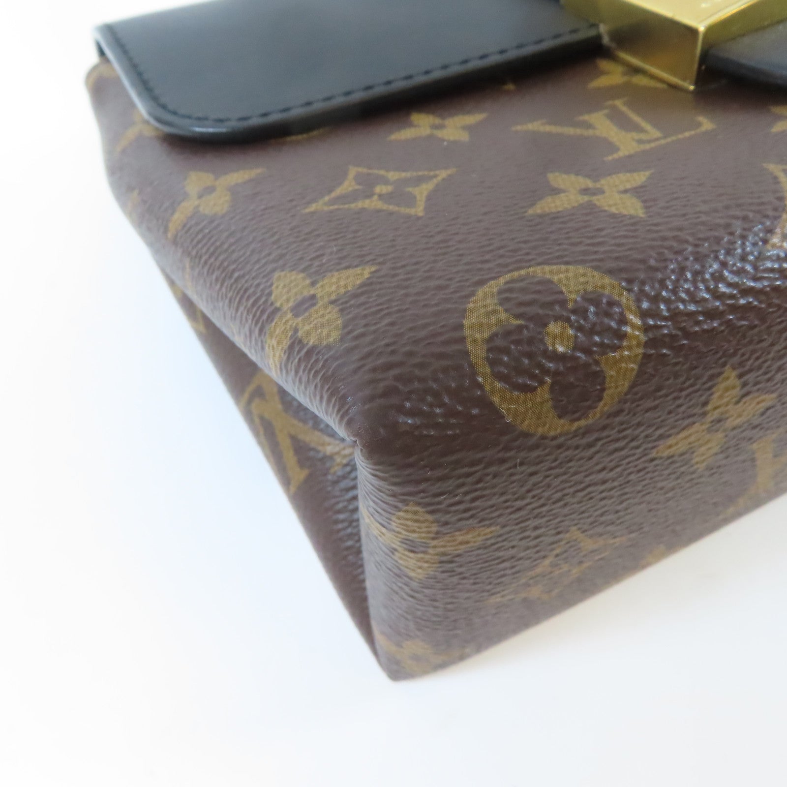 LOUIS VUITTON Monogram Locky BB 2 Way Shoulder Bag金扣手挽肩背兩用袋啡色/黑色