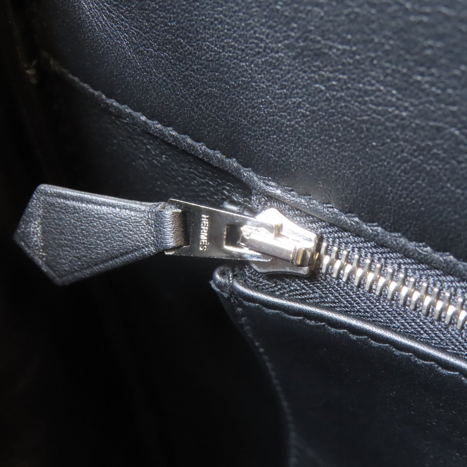 HERMES 【激減優惠】Swift皮革Birkin 35銀扣手挽袋黑色