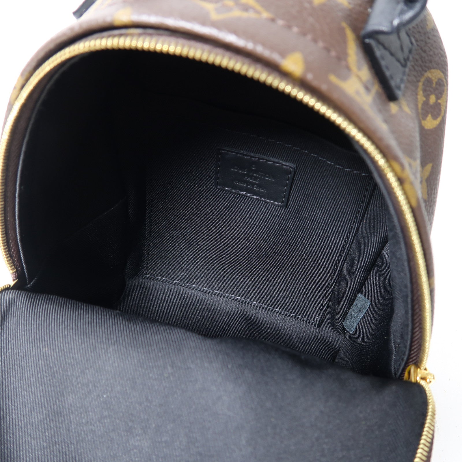 LOUIS VUITTON Monogram Palm Springs Mini金扣背包啡色
