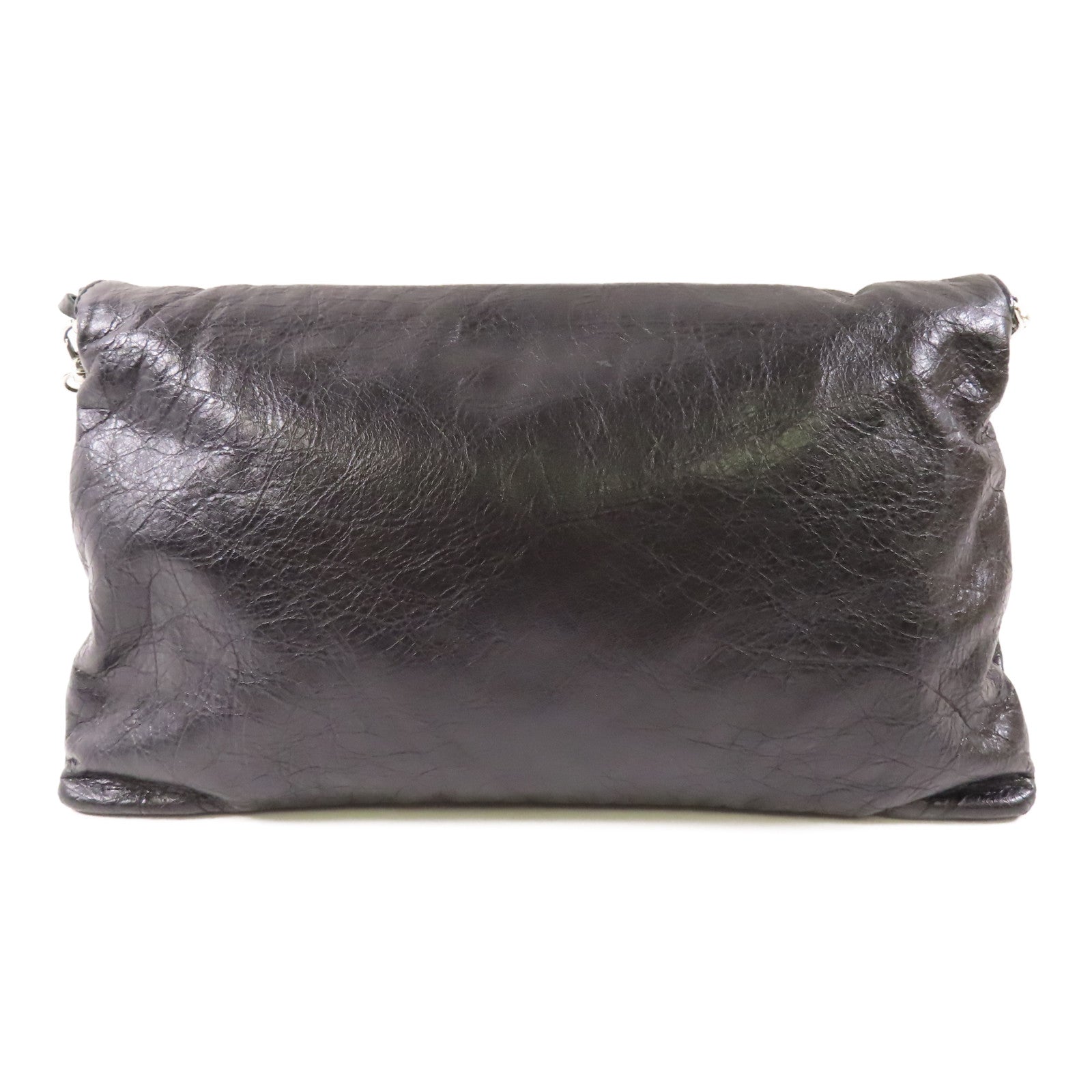 BALENCIAGA 牛皮皮革Giant Envelope銀扣肩背袋