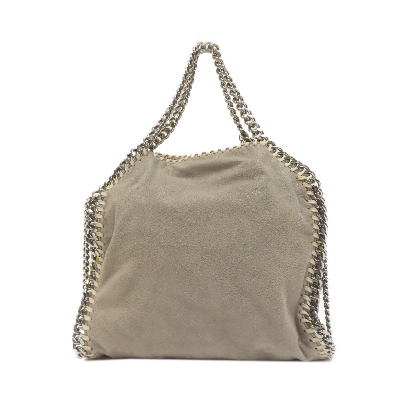 SELECTION 【激減優惠】聚酯纖維Falabella Mini Tote銀扣手挽肩背兩用袋灰色