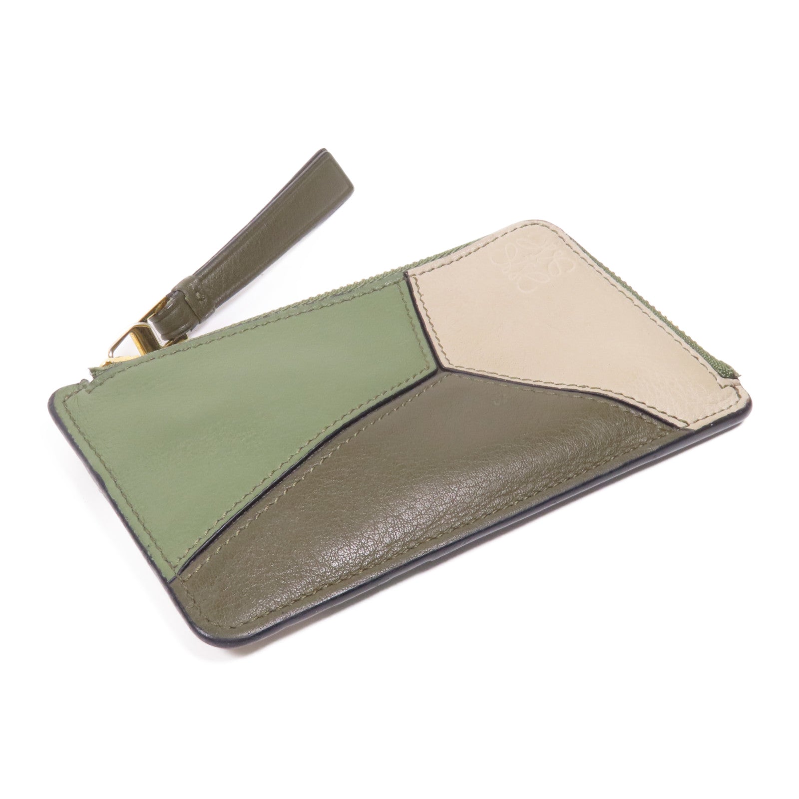 LOEWE 牛皮皮革Card Case金扣卡片套