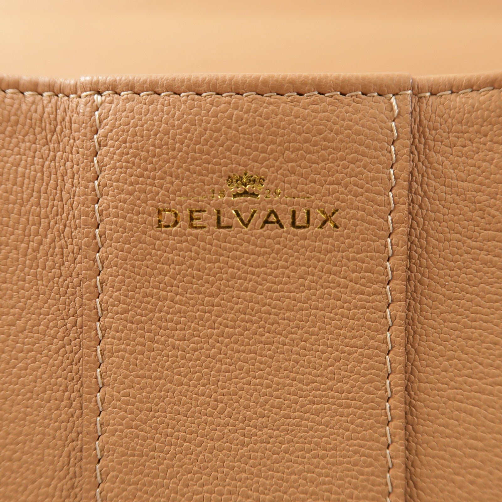 Delvaux 牛皮皮革Billant MM金扣手挽肩背兩用袋