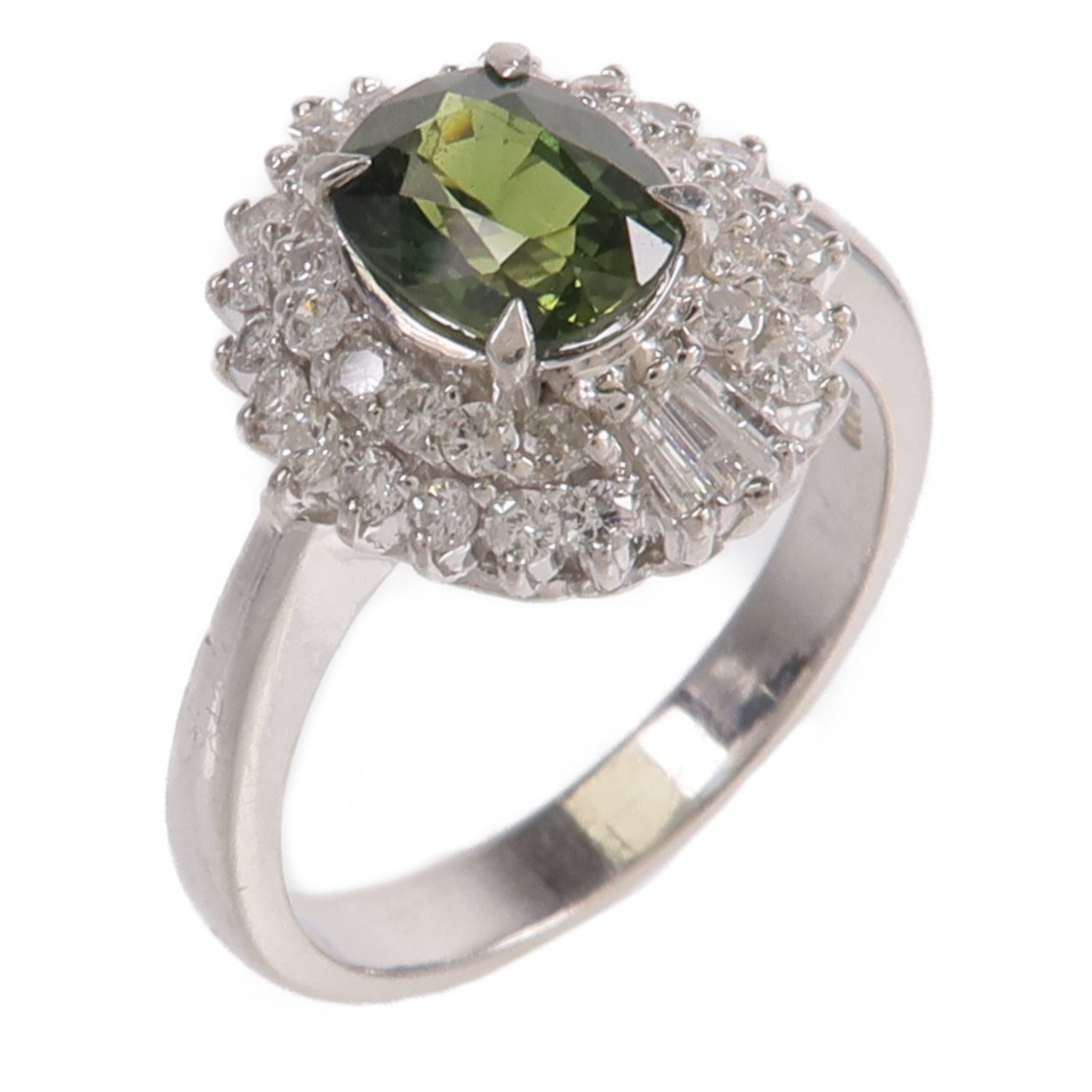 JEWELRY PT900鉑金Sapphire Diamond Ring藍寶石/鑽石戒指