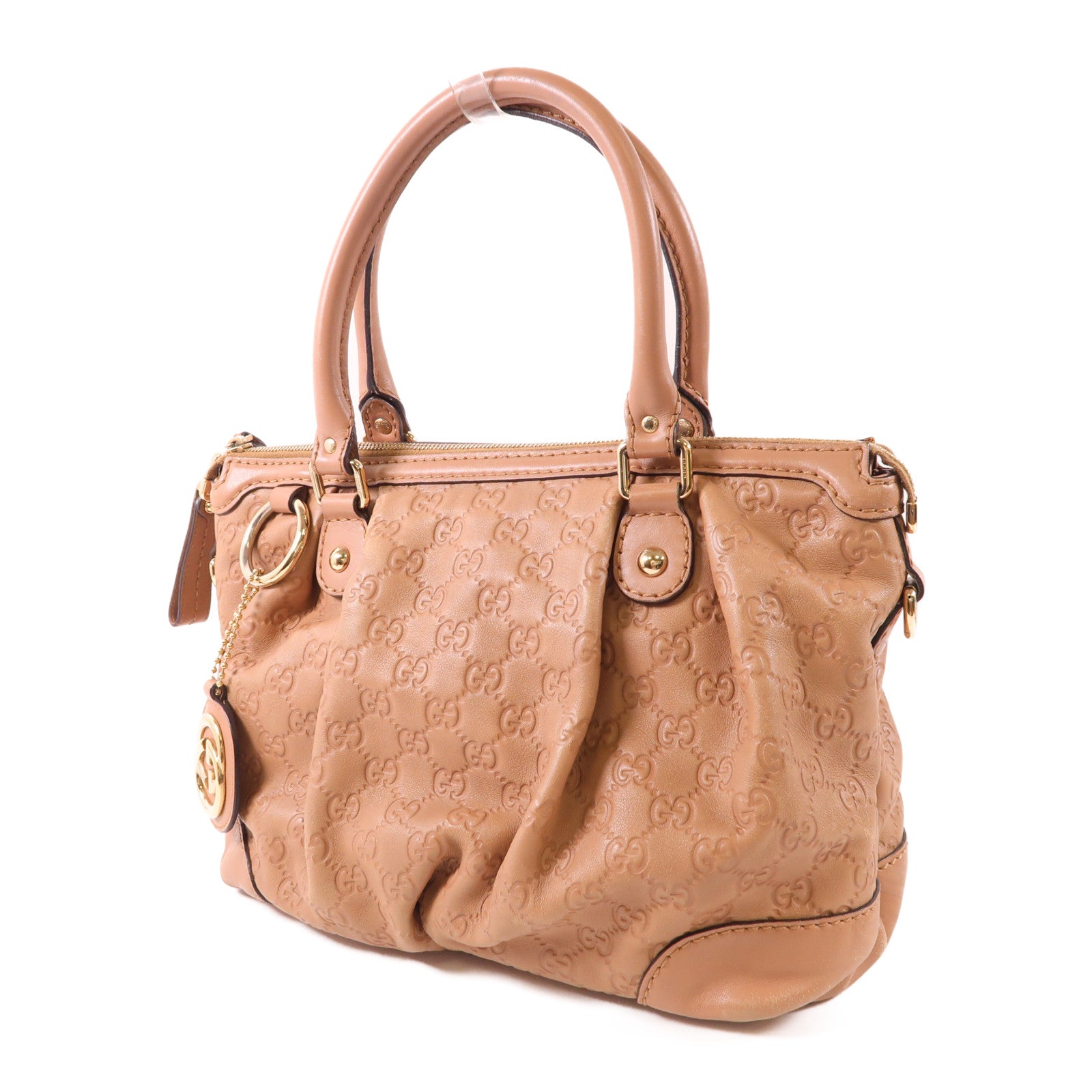 GUCCI CC GHW Sukey 2 Way Shoulder Bag 247902 Calfskin Leather Pink