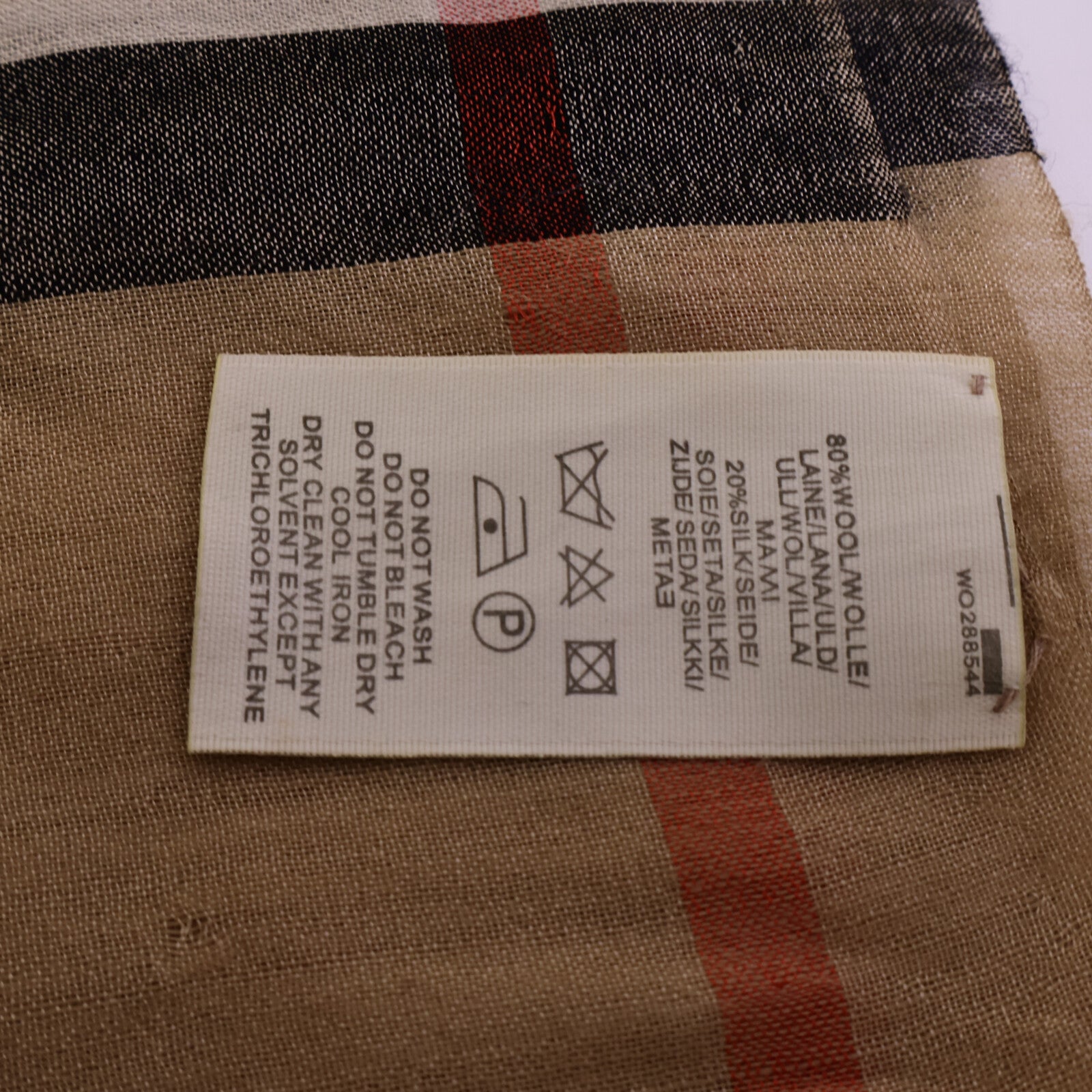 BURBERRY 絲質/羊毛Scarf圍巾