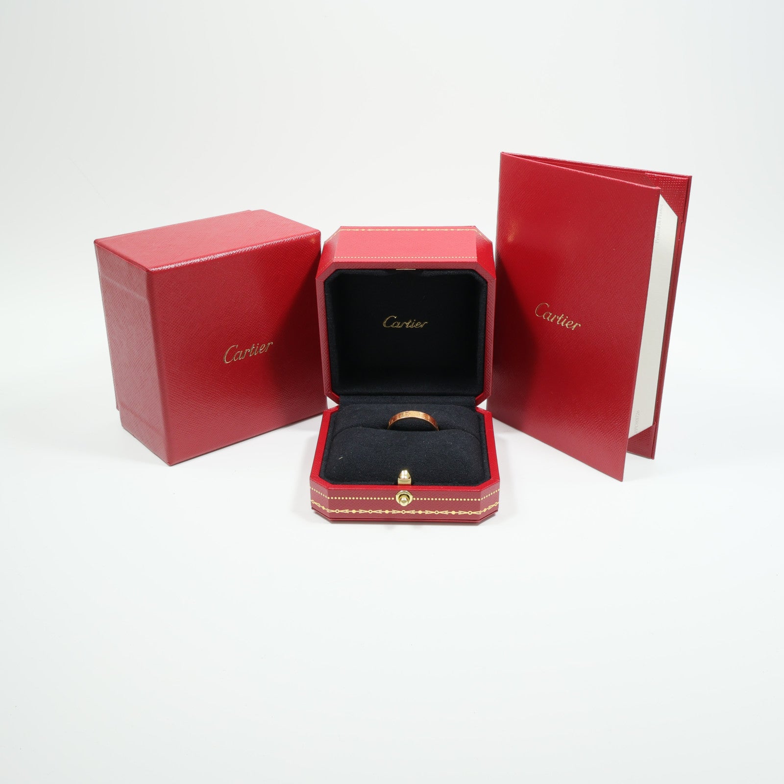 CARTIER 18K玫瑰金Mini Love Ring戒指