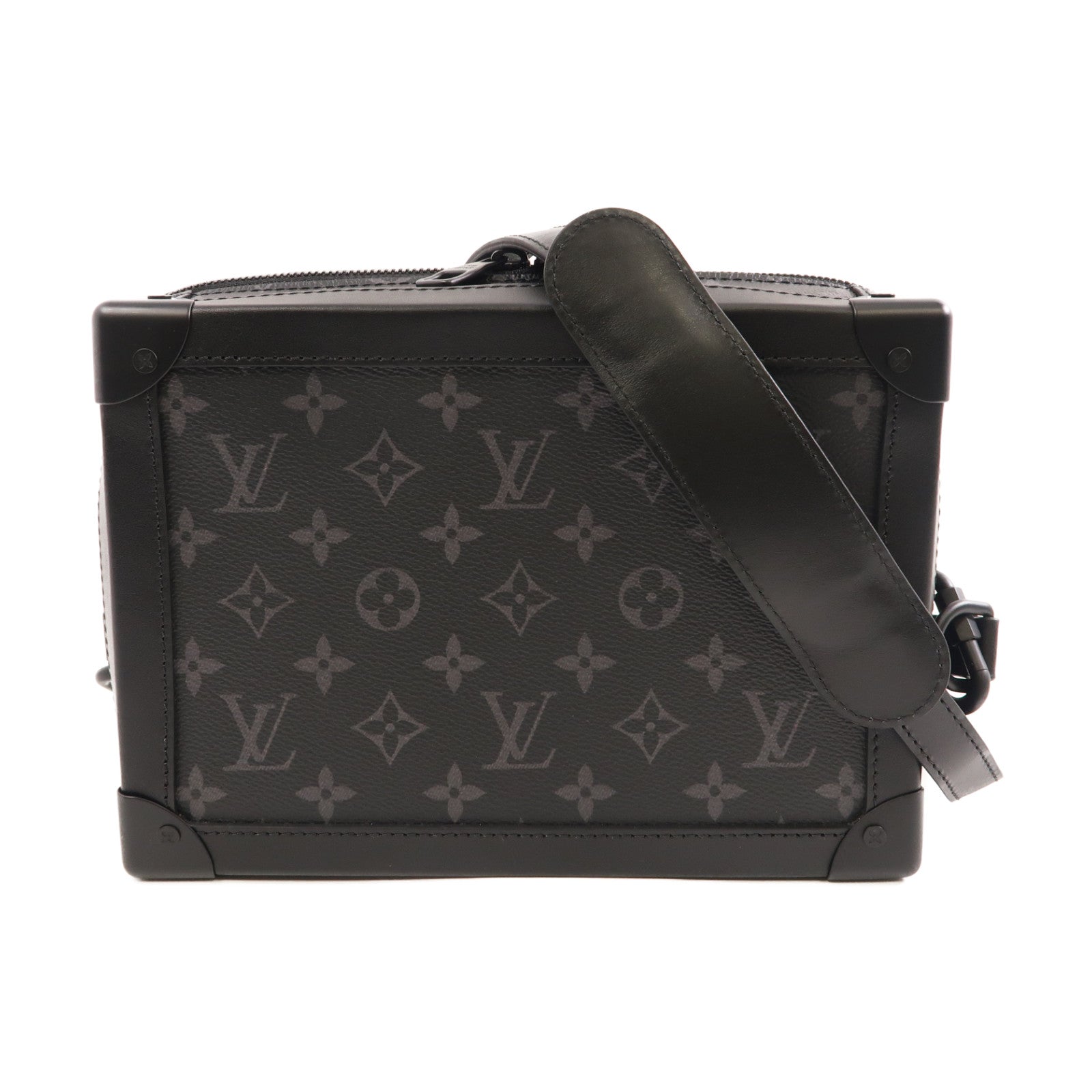 LOUIS VUITTON LV Soft Trunk Shoulder Bag M44730 Monogram Eclipse Black