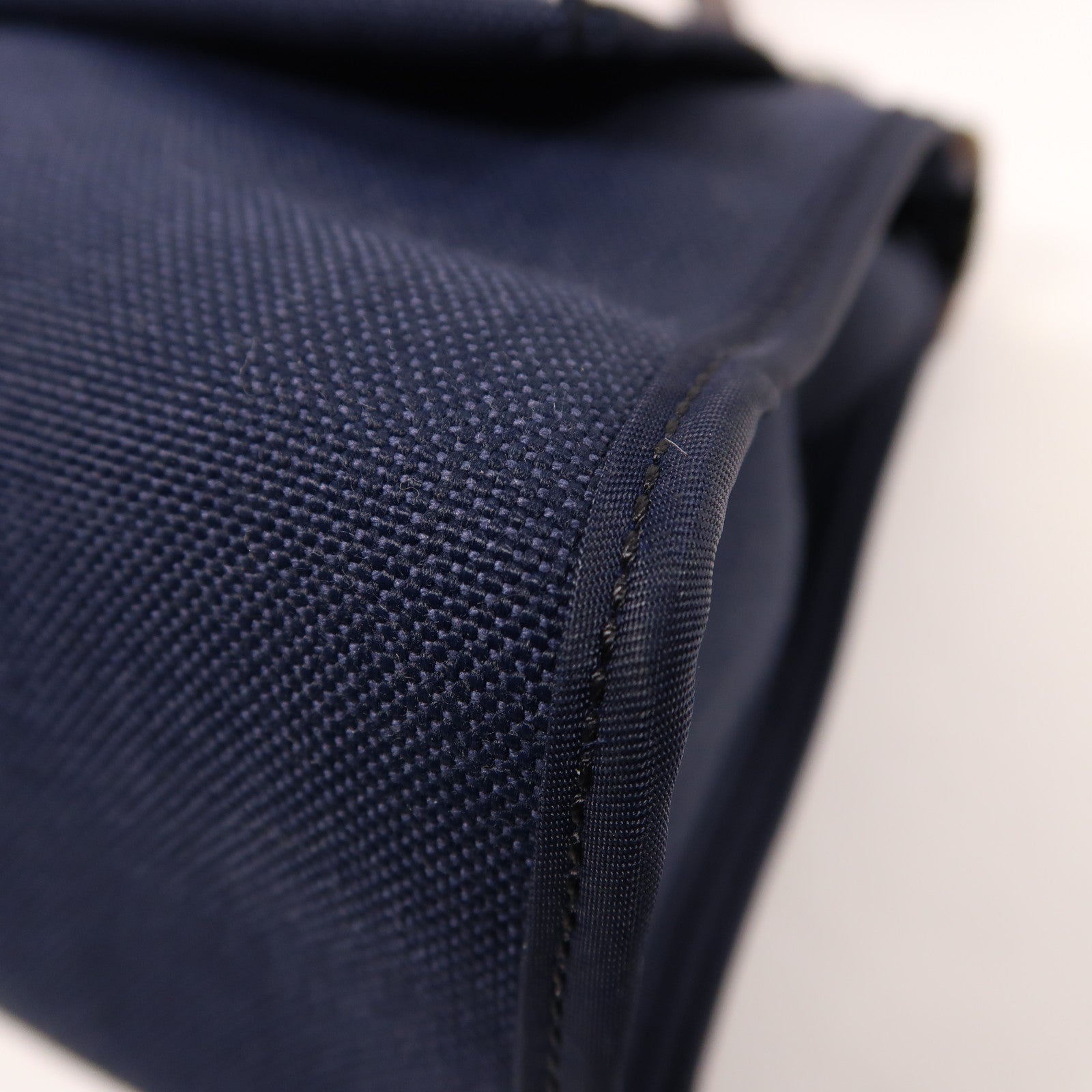 HERMES 帆布Herbag PM銀扣手挽肩背兩用袋