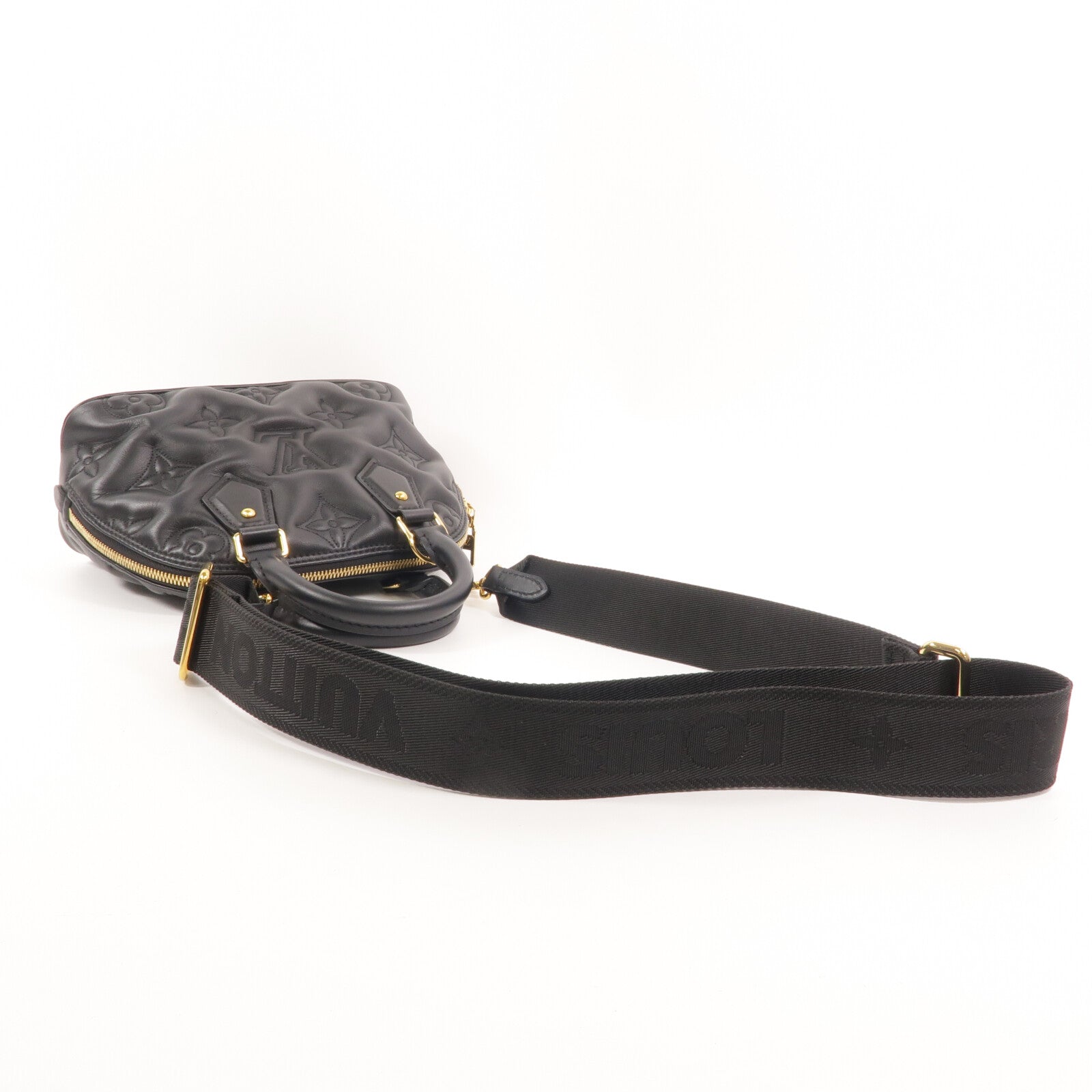 LOUIS VUITTON 牛皮皮革Alma BB Bubblegram手挽肩背兩用袋
