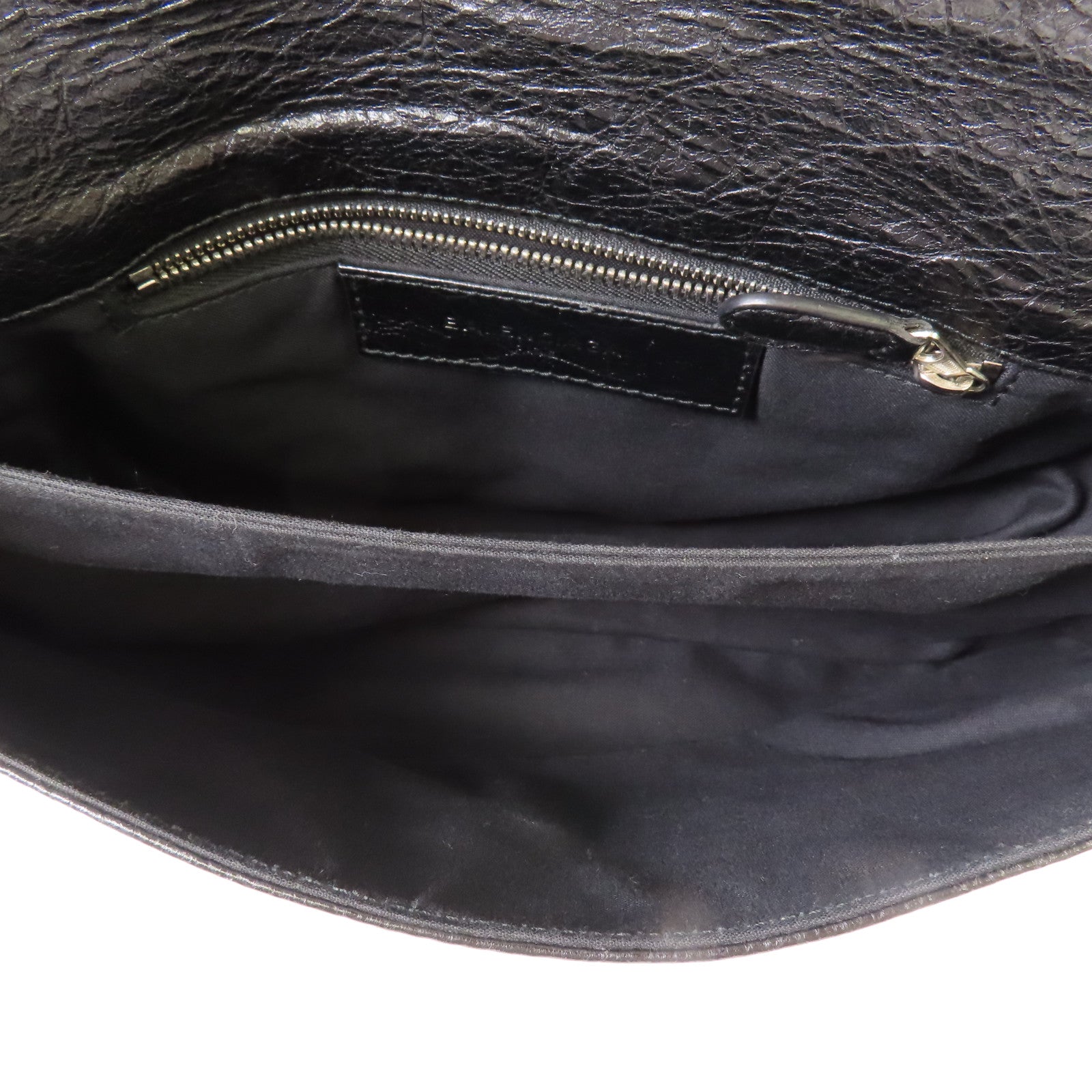 BALENCIAGA 牛皮皮革Giant Envelope銀扣肩背袋