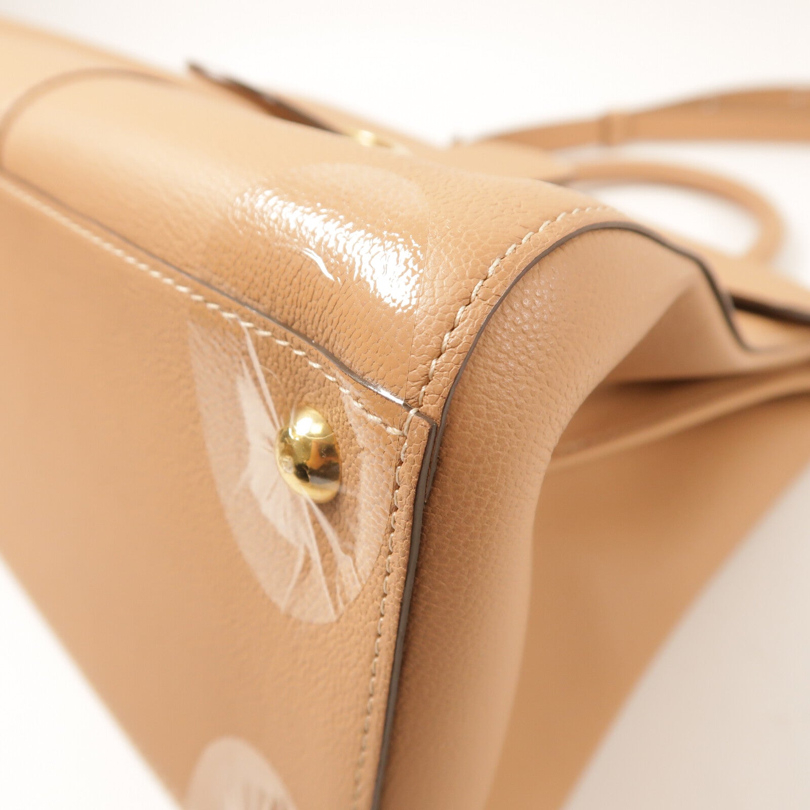 Delvaux 牛皮皮革Billant MM金扣手挽肩背兩用袋