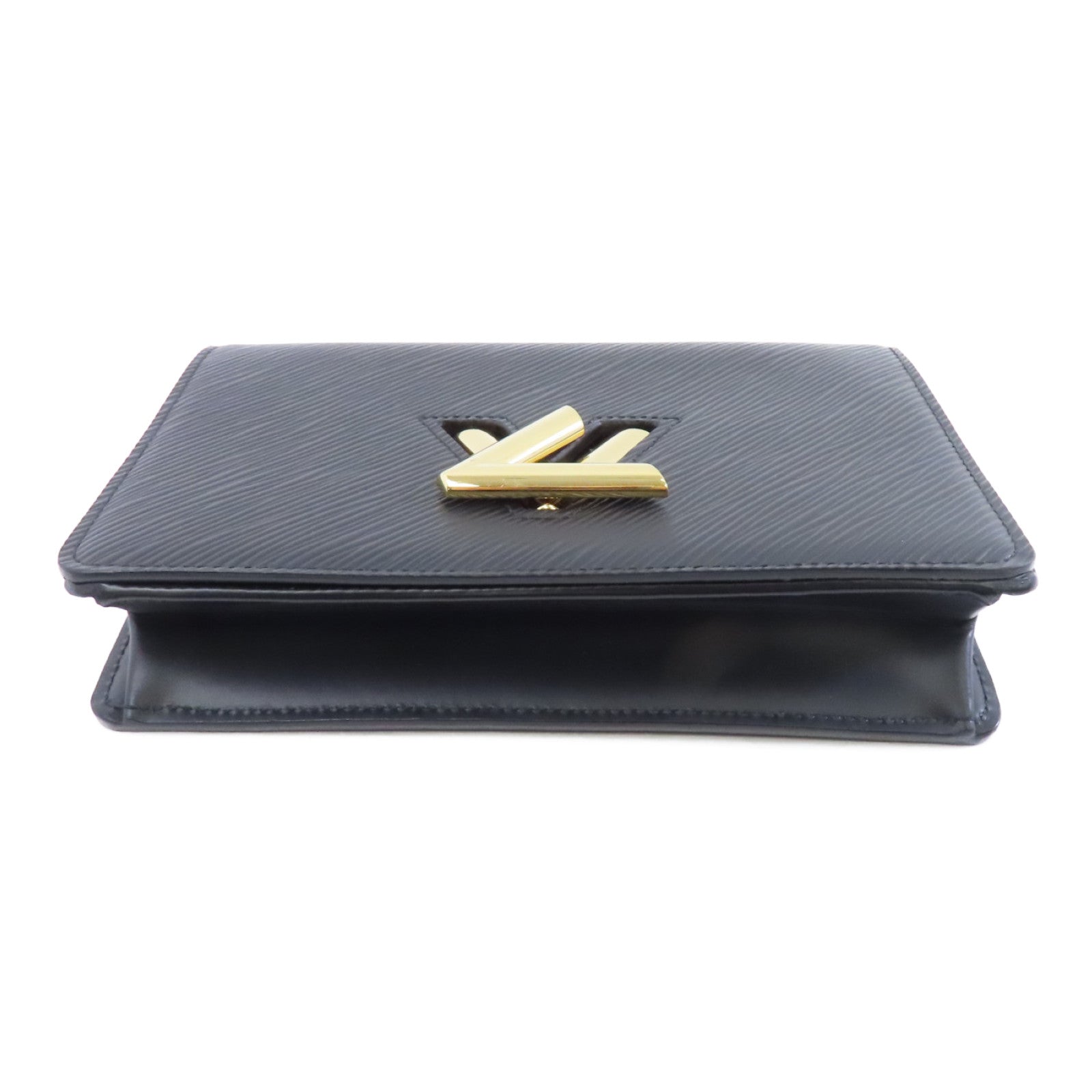 LOUIS VUITTON Epi Twist金扣鏈帶肩背袋黑色