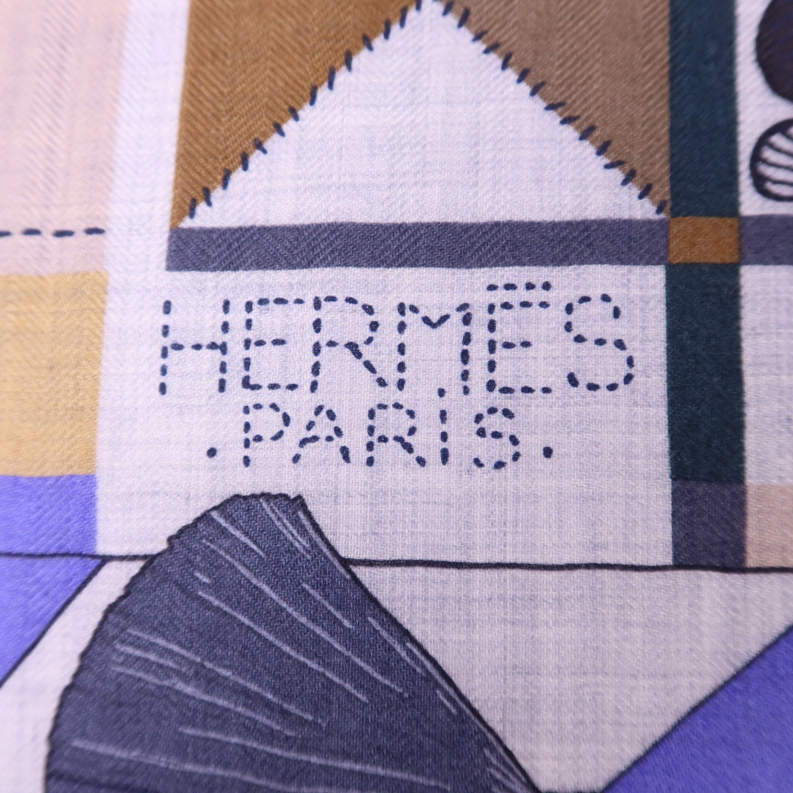 HERMES 絲質/羊絨Scarf 140X140絲巾