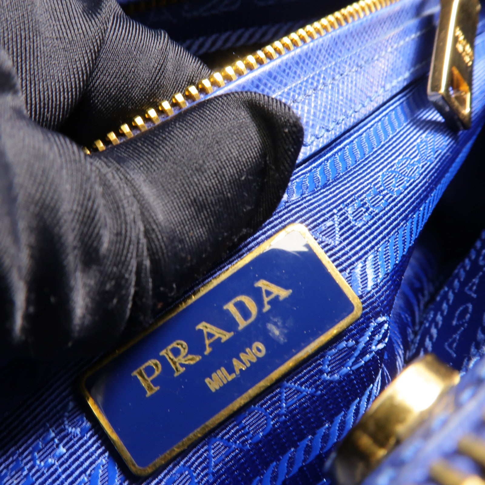 PRADA 牛皮皮革Galleria手挽肩背兩用袋