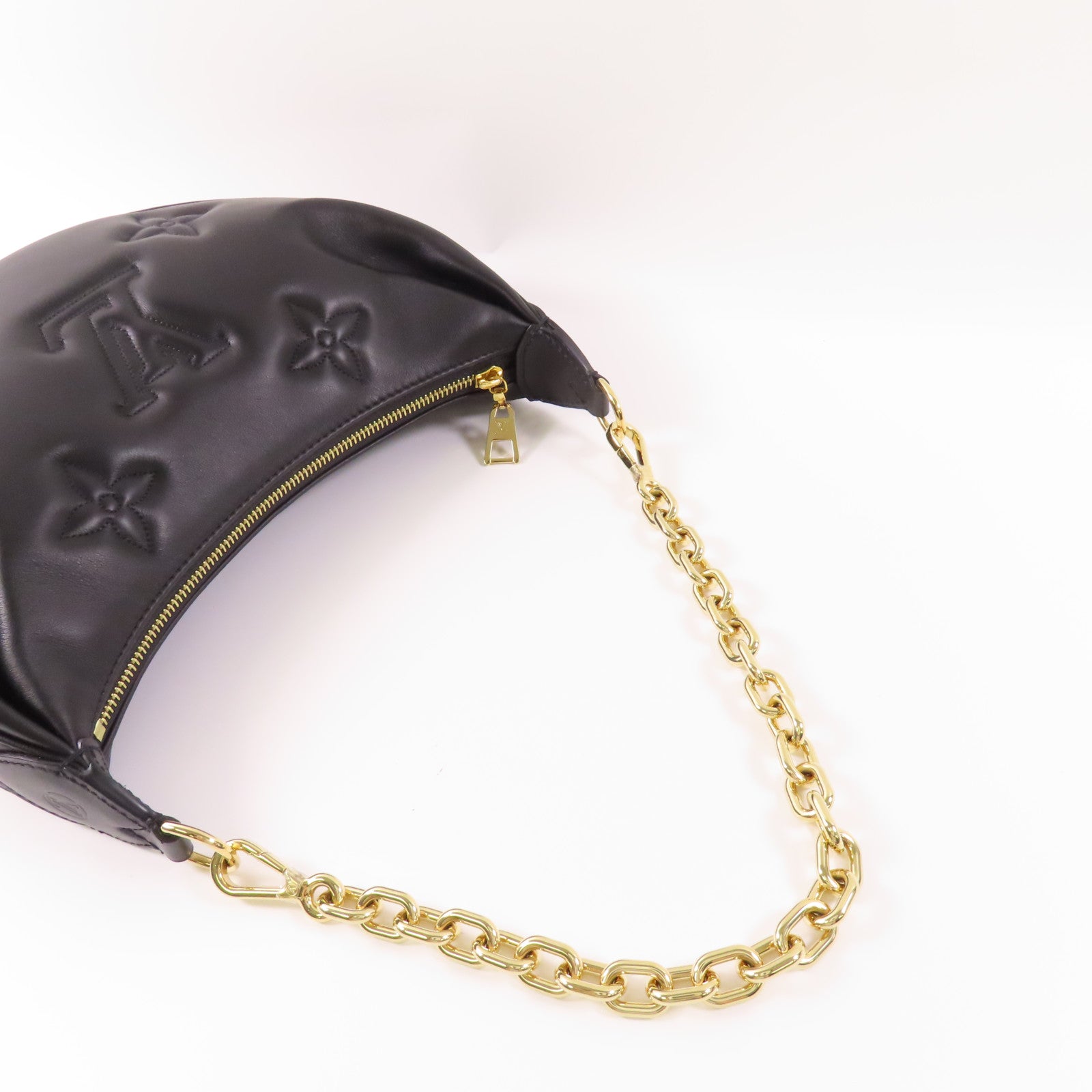 LOUIS VUITTON Monogram Empreinte Over The Moon金扣鏈帶手挽肩背兩用袋