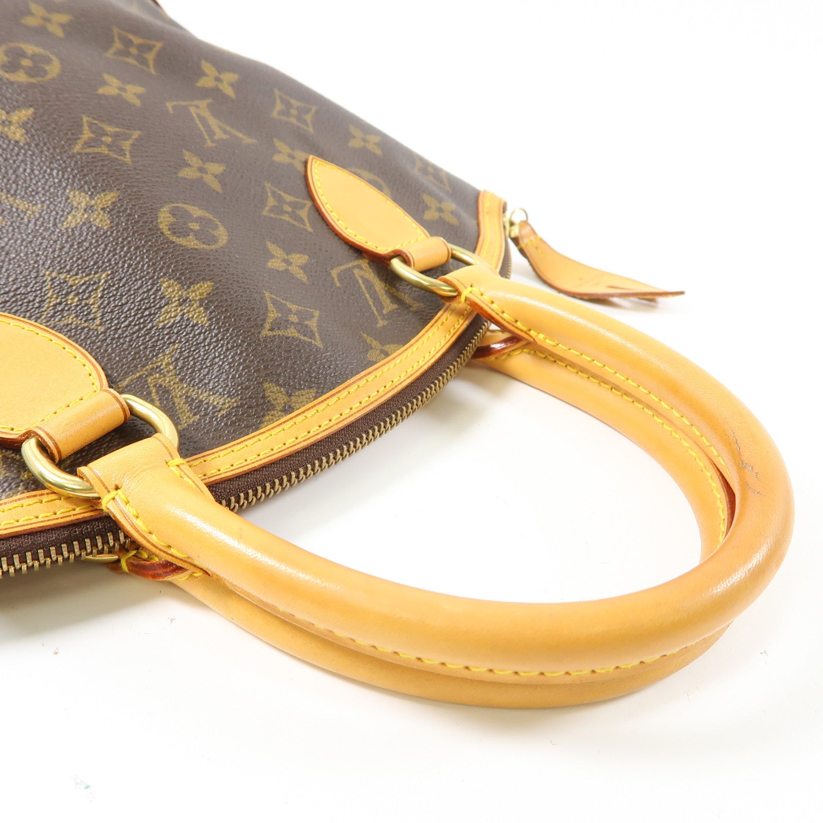LOUIS VUITTON 【激減優惠】Monogram Lockit金扣手挽袋啡色