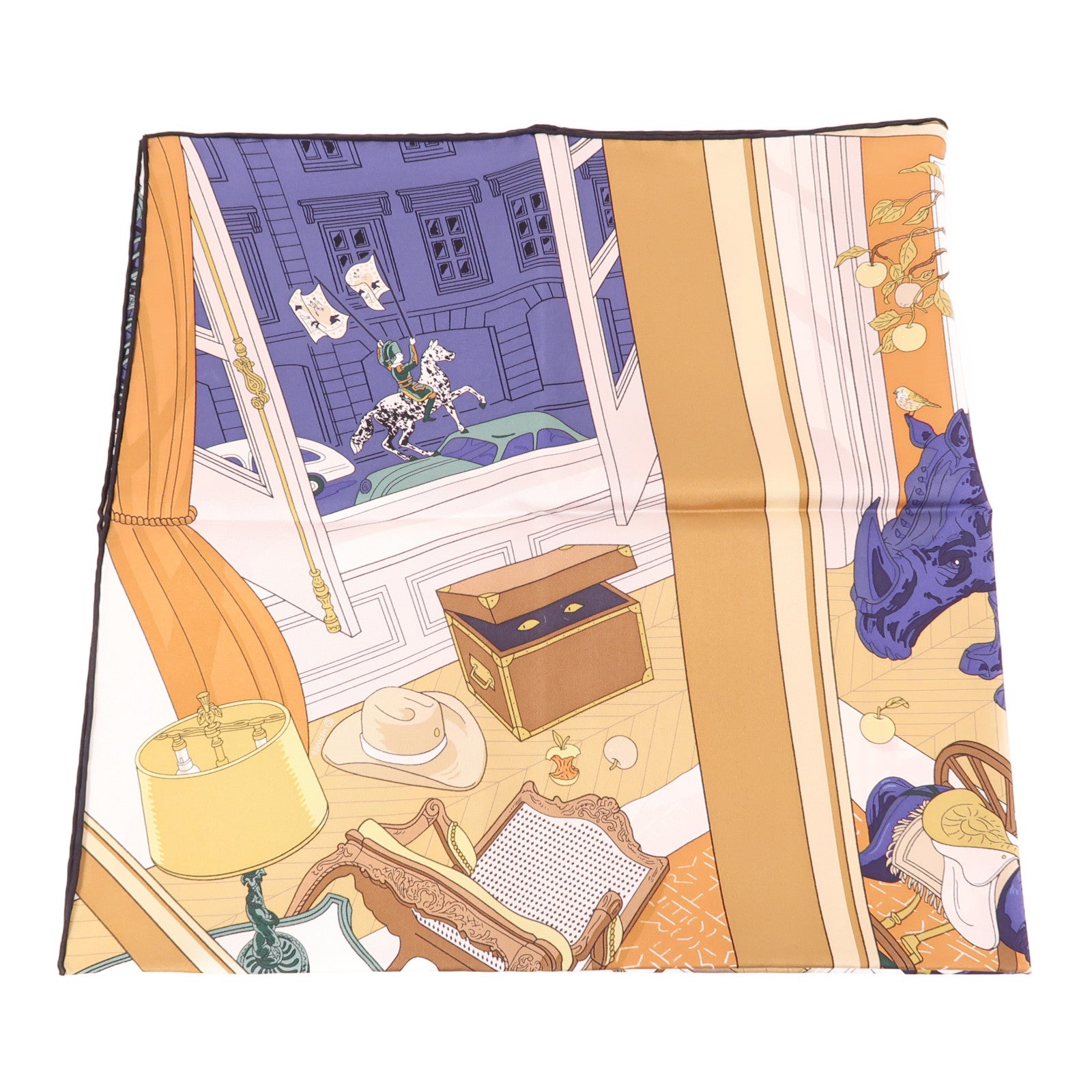 HERMES 絲質Scarf 90X90絲巾