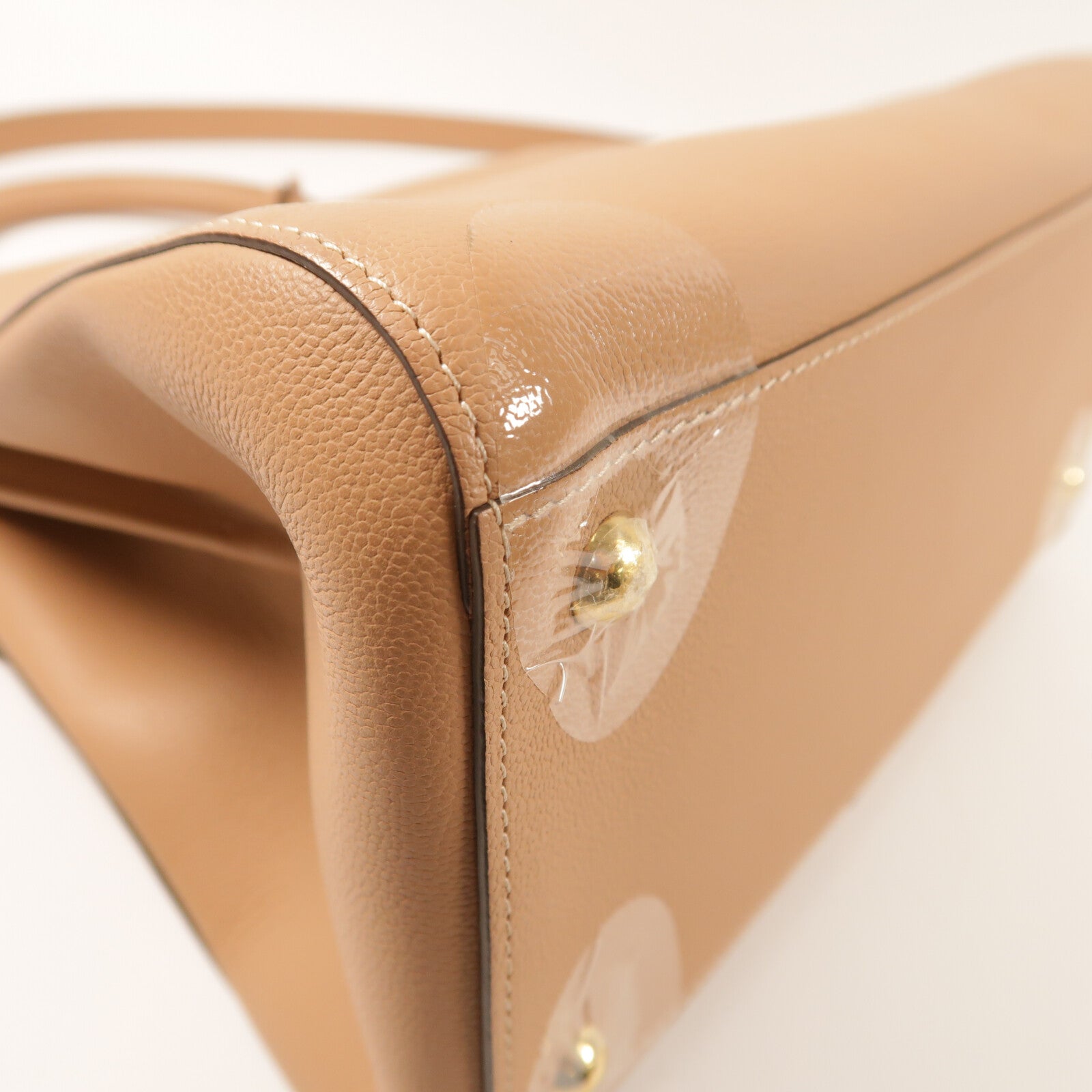 Delvaux 牛皮皮革Billant MM金扣手挽肩背兩用袋