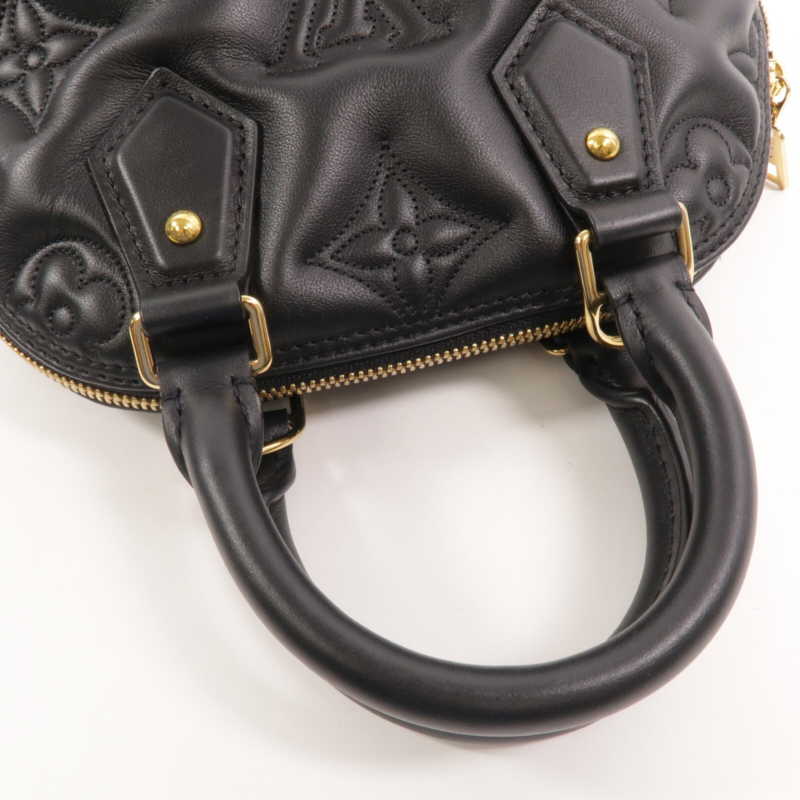 LOUIS VUITTON 牛皮皮革Alma BB Bubblegram手挽肩背兩用袋