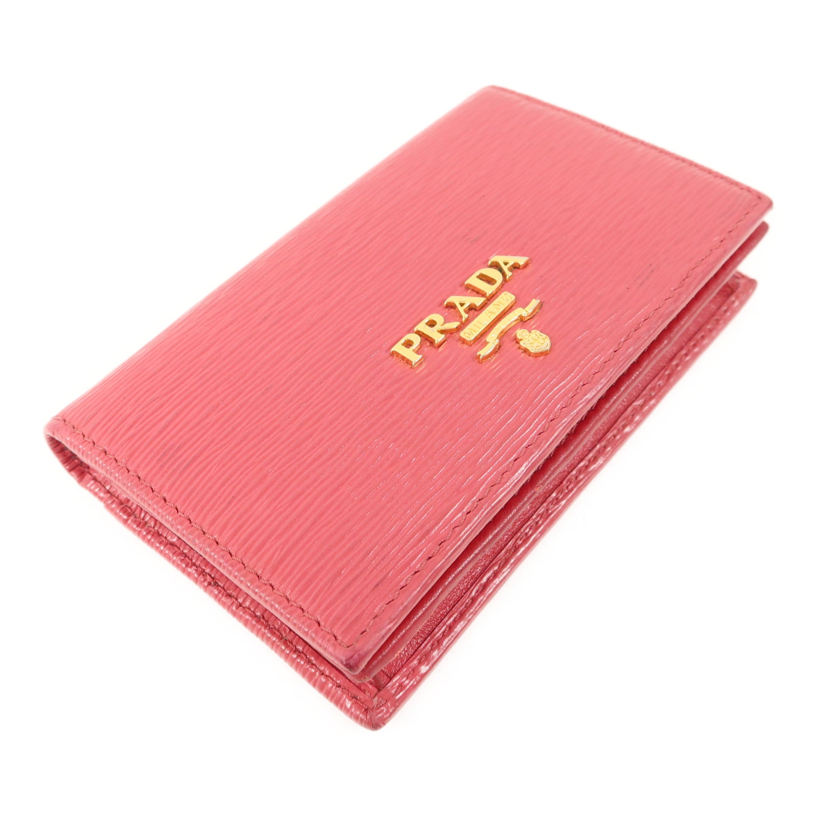 PRADA 牛皮皮革Card Case金扣卡片套