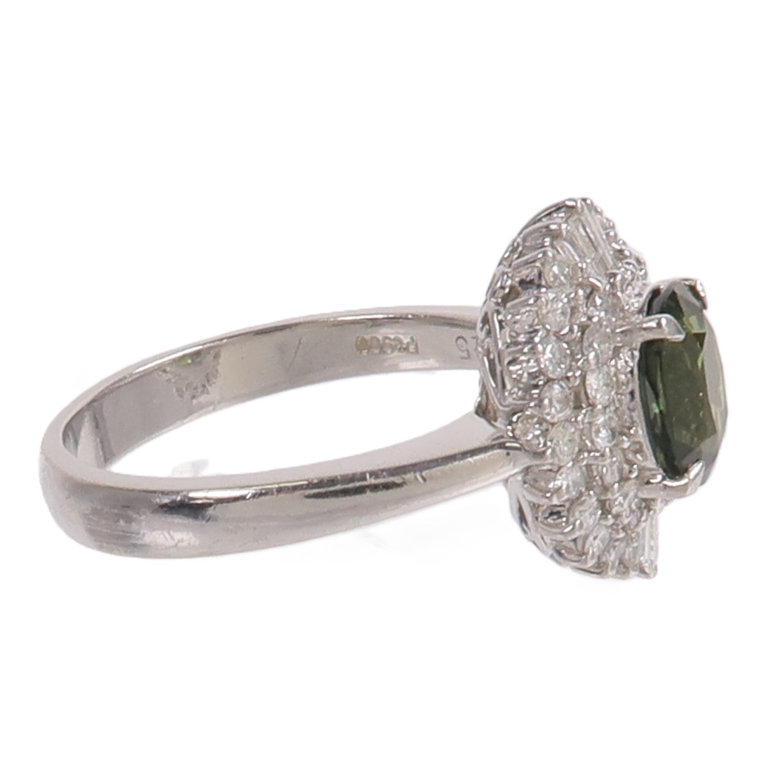 JEWELRY PT900鉑金Sapphire Diamond Ring藍寶石/鑽石戒指
