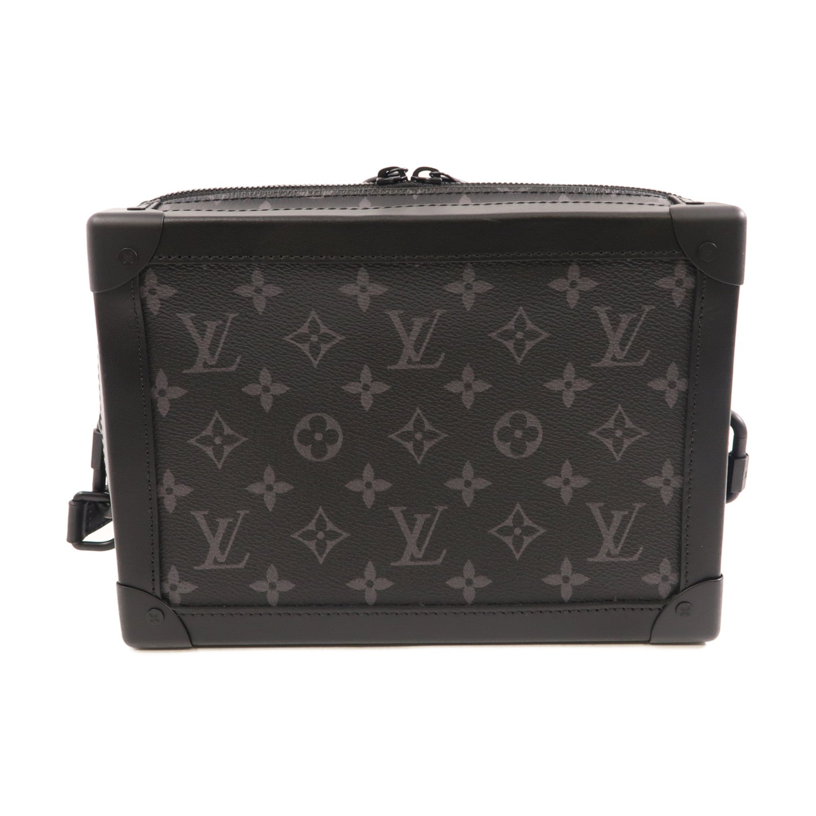LOUIS VUITTON LV Soft Trunk Shoulder Bag M44730 Monogram Eclipse Black