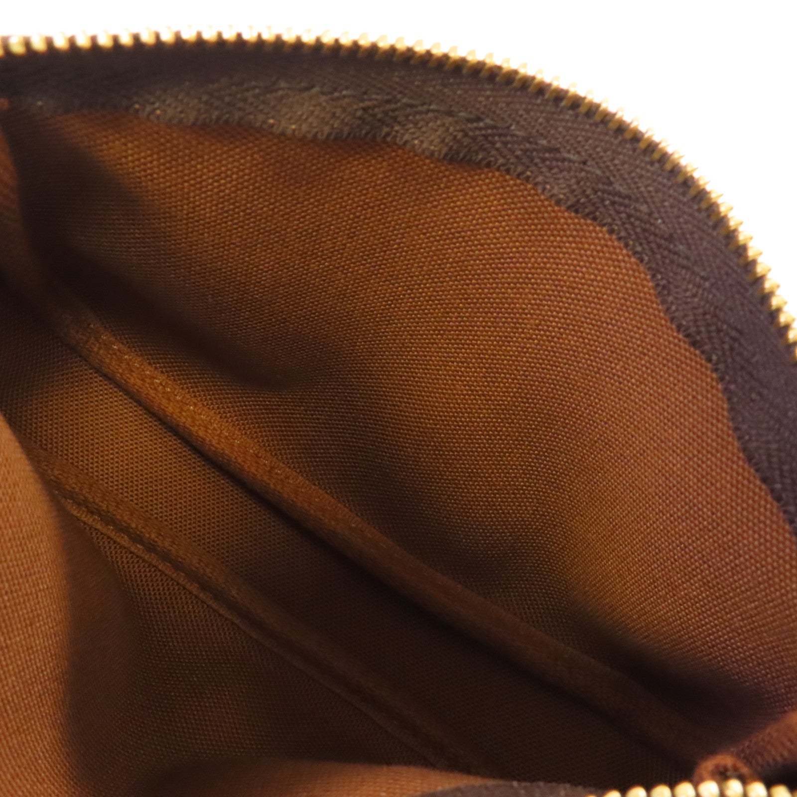 LOUIS VUITTON Monogram Mini Pochette Accessoires金扣鏈帶手拿包啡色