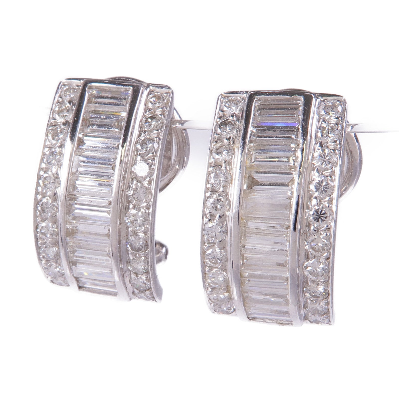 JEWELRY Diamond Earrings 18K White Gold