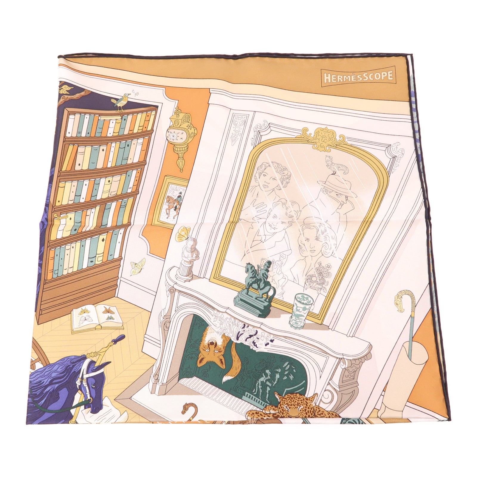 HERMES 絲質Scarf 90X90絲巾