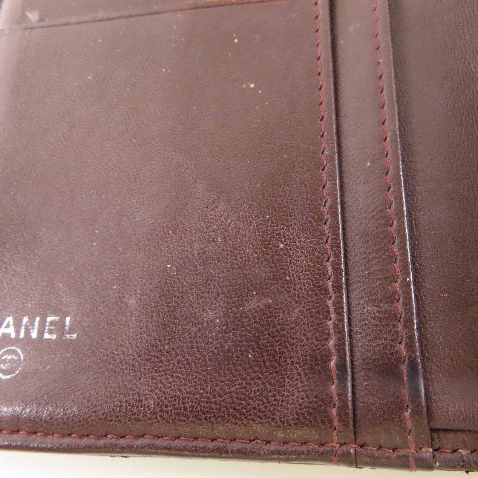 CHANEL 羊皮皮革Long Wallet銀扣長錢包