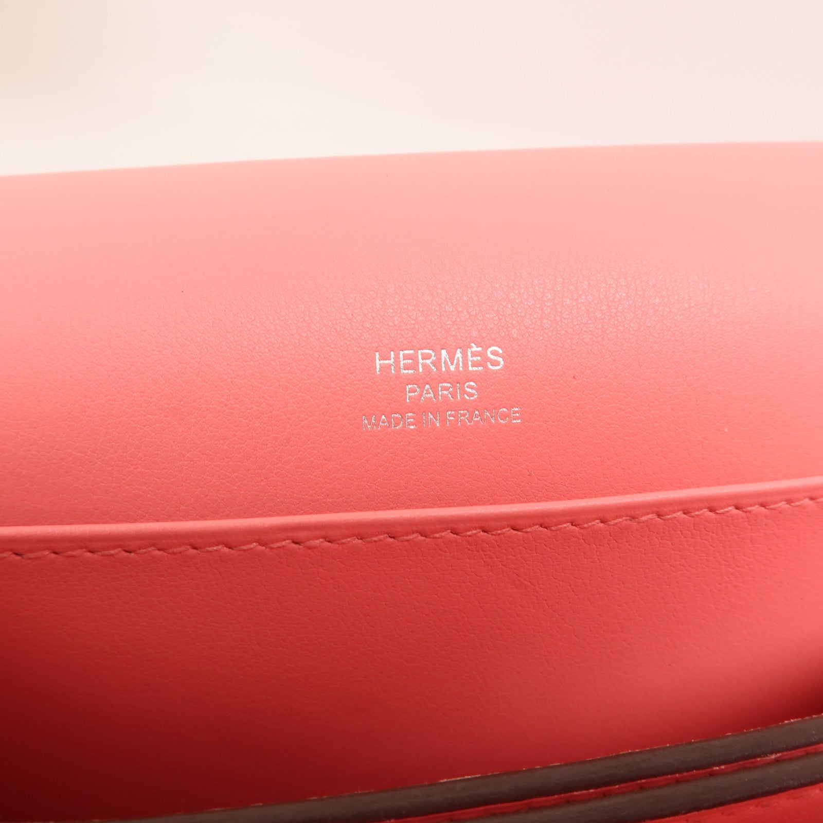 HERMES Evercolor皮革Mini Roulis銀扣肩背袋