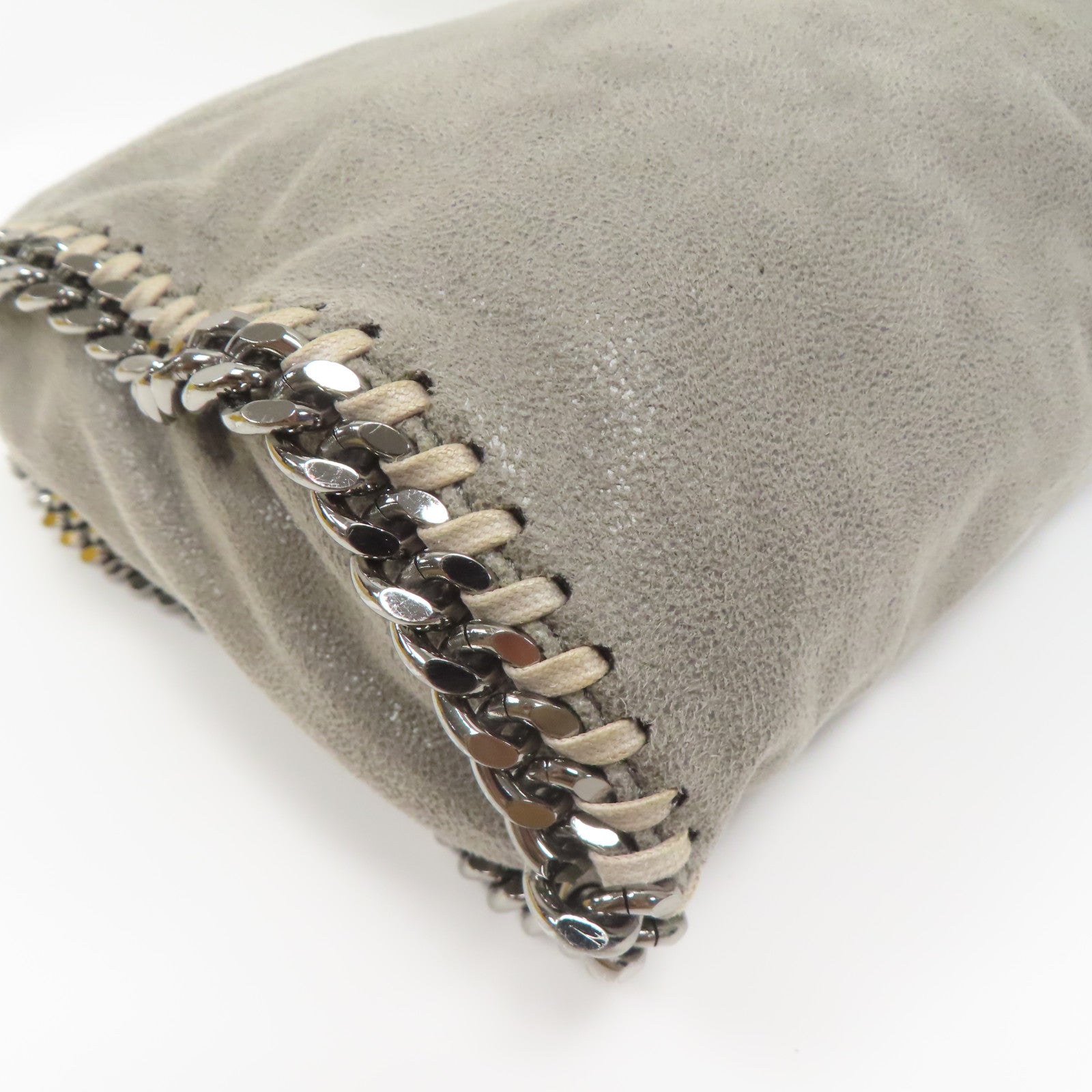 SELECTION 【激減優惠】聚酯纖維Falabella Mini Tote銀扣手挽肩背兩用袋灰色