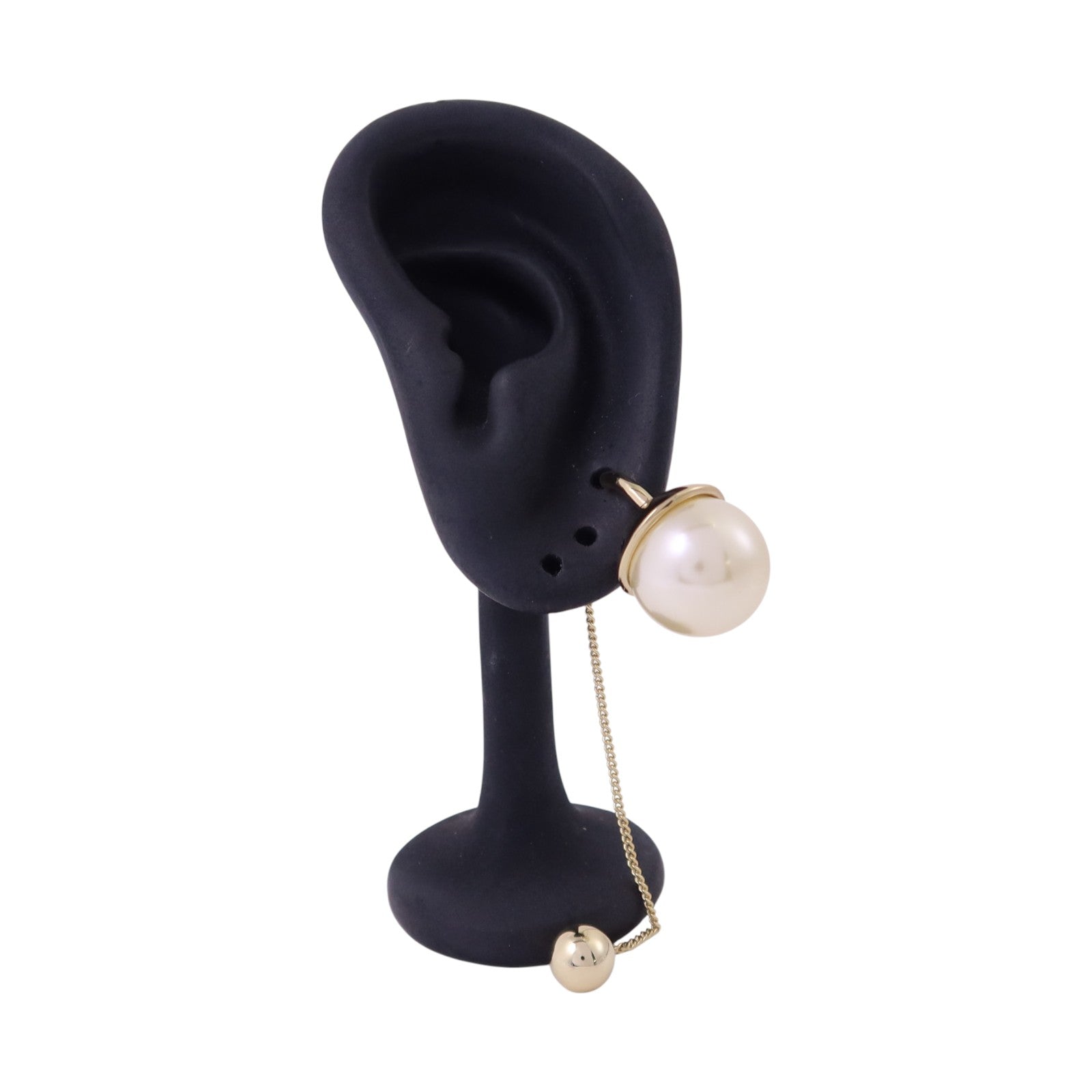 Dior 金屬/仿珍珠Tribales Earrings金扣耳環