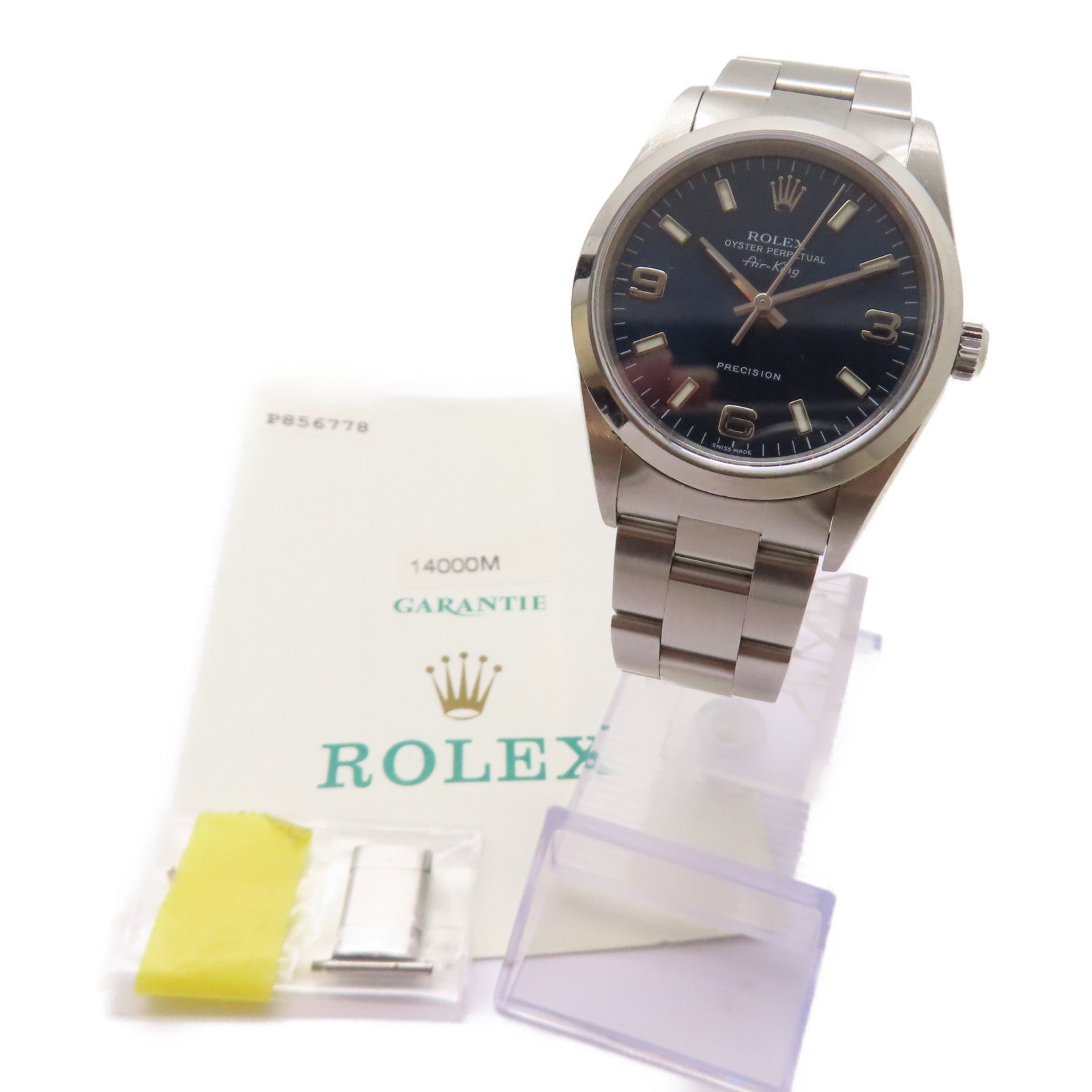 ROLEX Air King不鏽鋼手錶自動機芯藍色