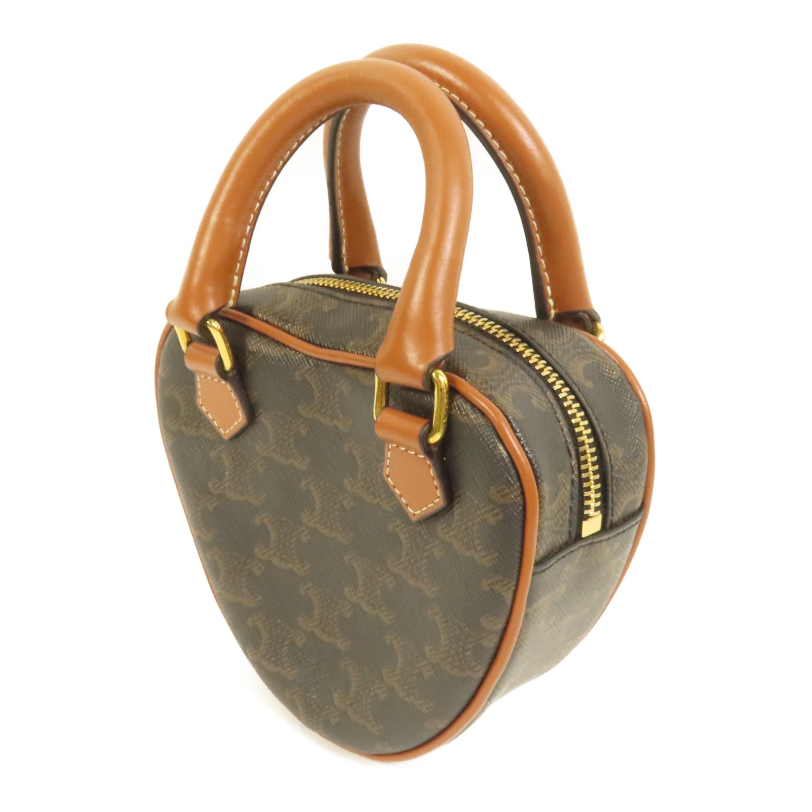 CELINE 塗層帆布Triomphe Heart肩背袋