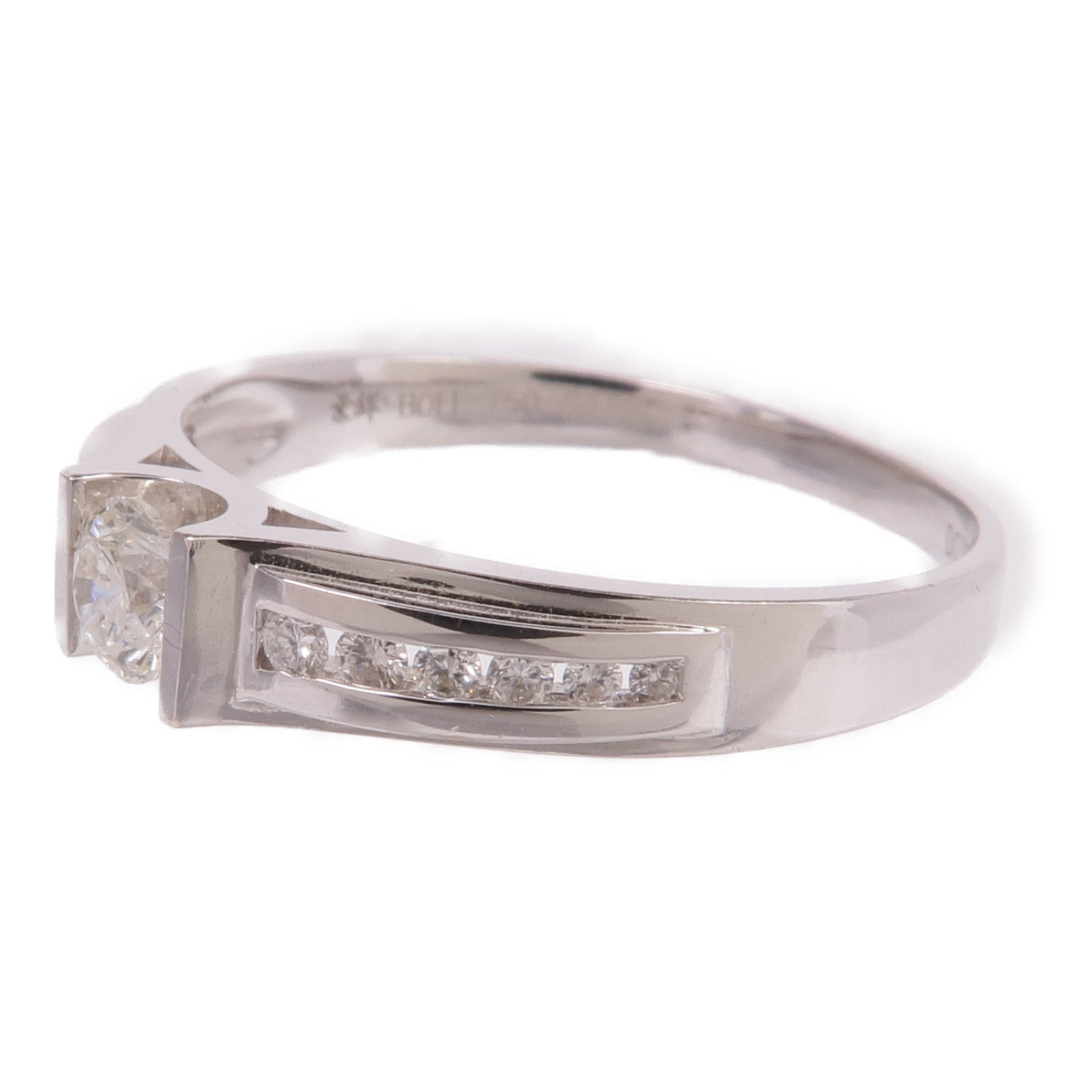 JEWELRY 【激減優惠】18K白金Diamond Ring鑽石戒指US#9.25