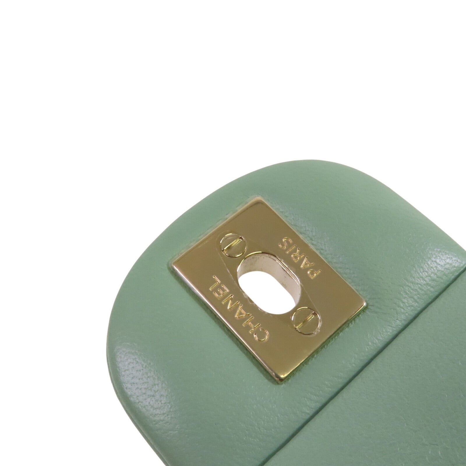 CHANEL 羊皮皮革Mini Classic 20金扣鏈帶肩背袋