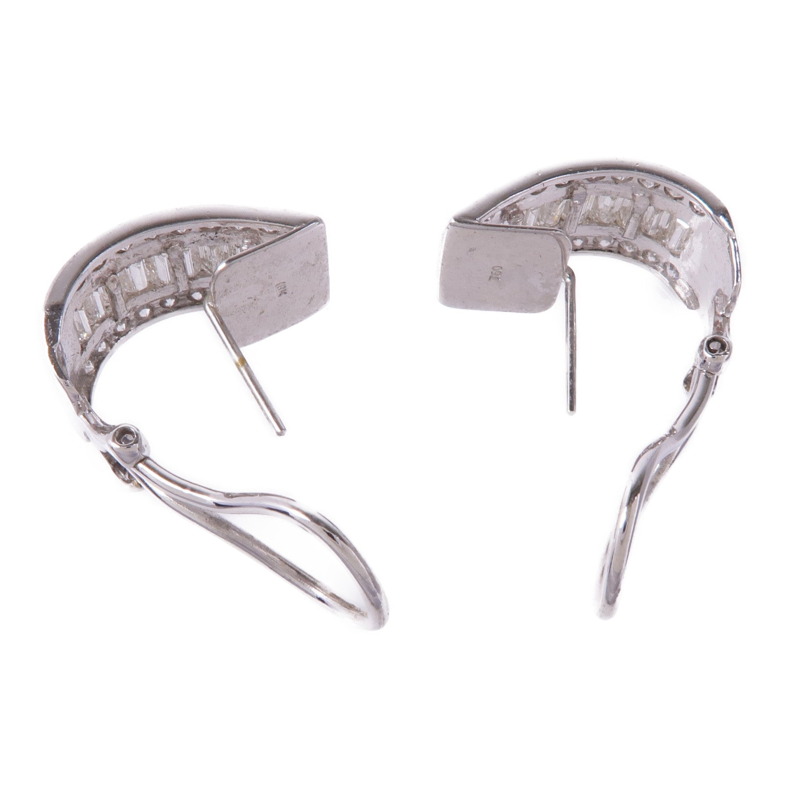 JEWELRY Diamond Earrings 18K White Gold