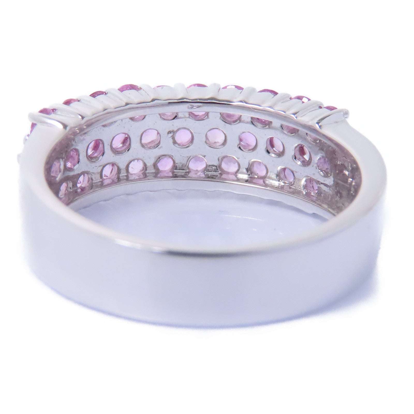JEWELRY 【激減優惠】18K白金Pink Sapphire Ring粉紅藍寶石戒指US#6