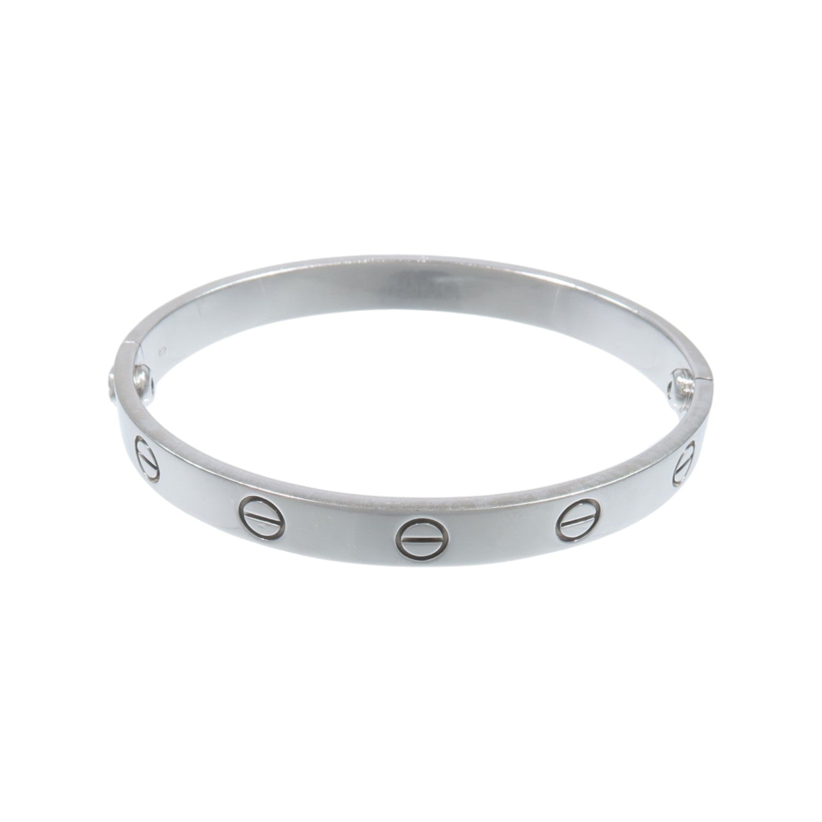 CARTIER 18K白金Love Blaceret手鐲