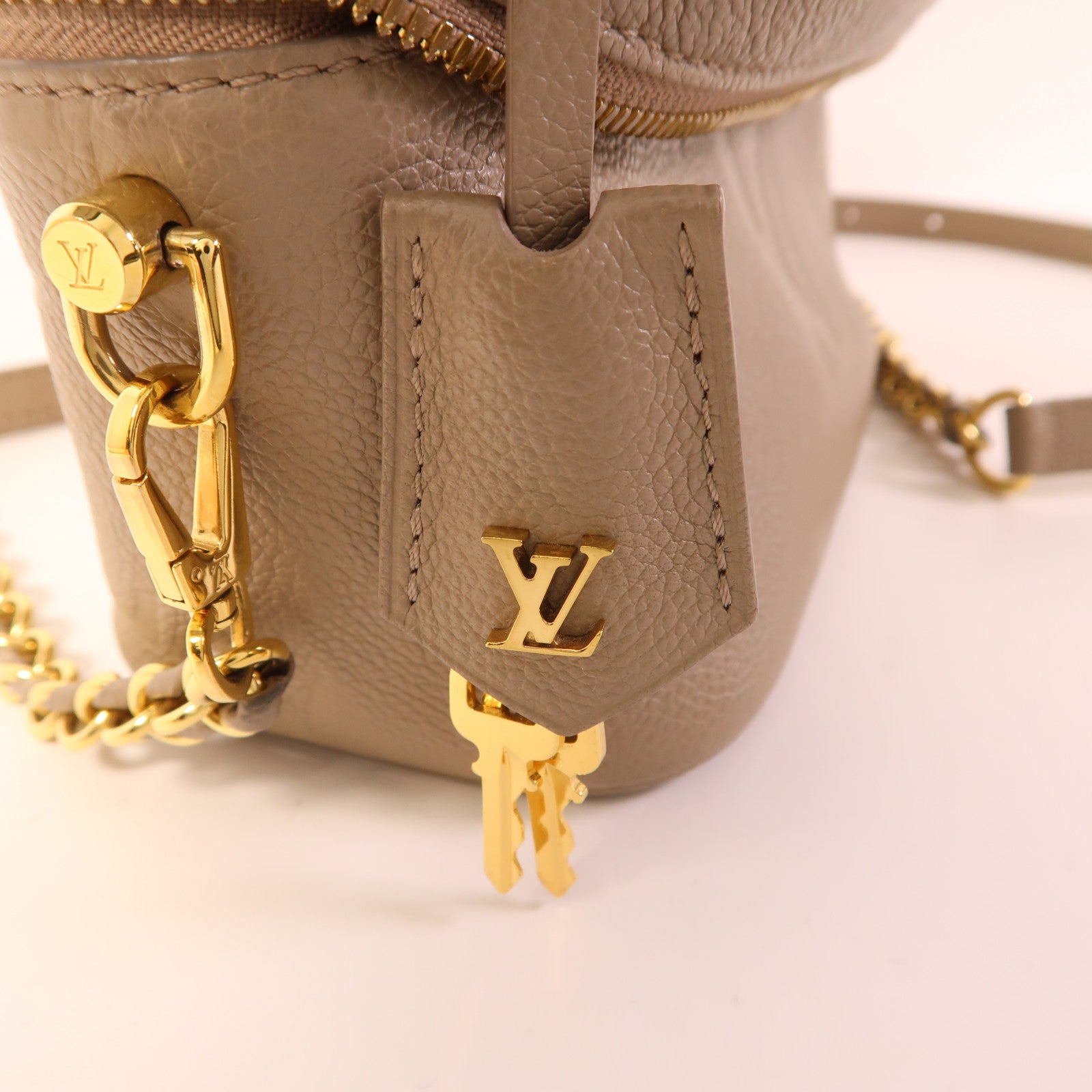 LOUIS VUITTON Monogram Empreinte Vanity PM金扣手挽肩背兩用袋
