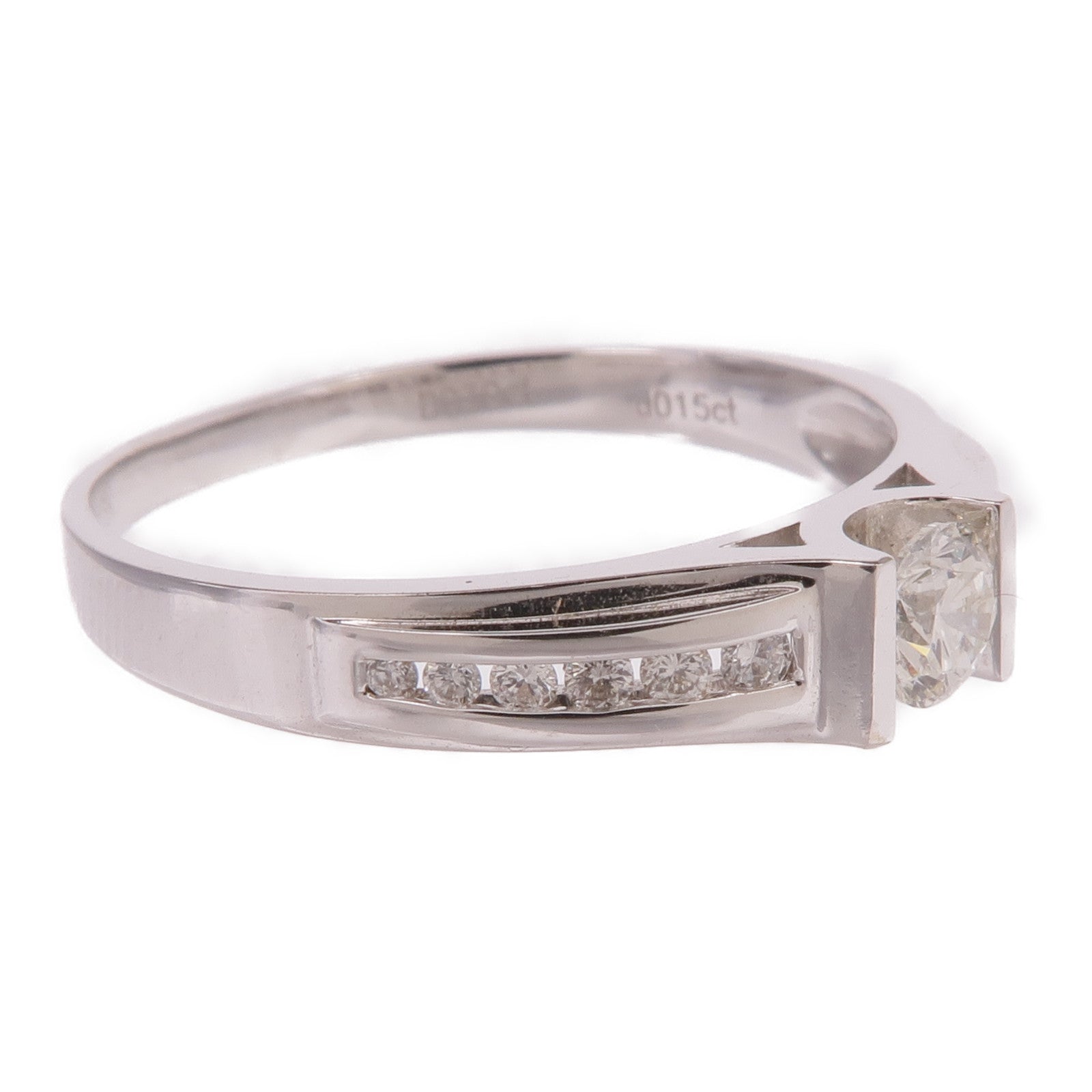 JEWELRY 【激減優惠】18K白金Diamond Ring鑽石戒指US#9.25